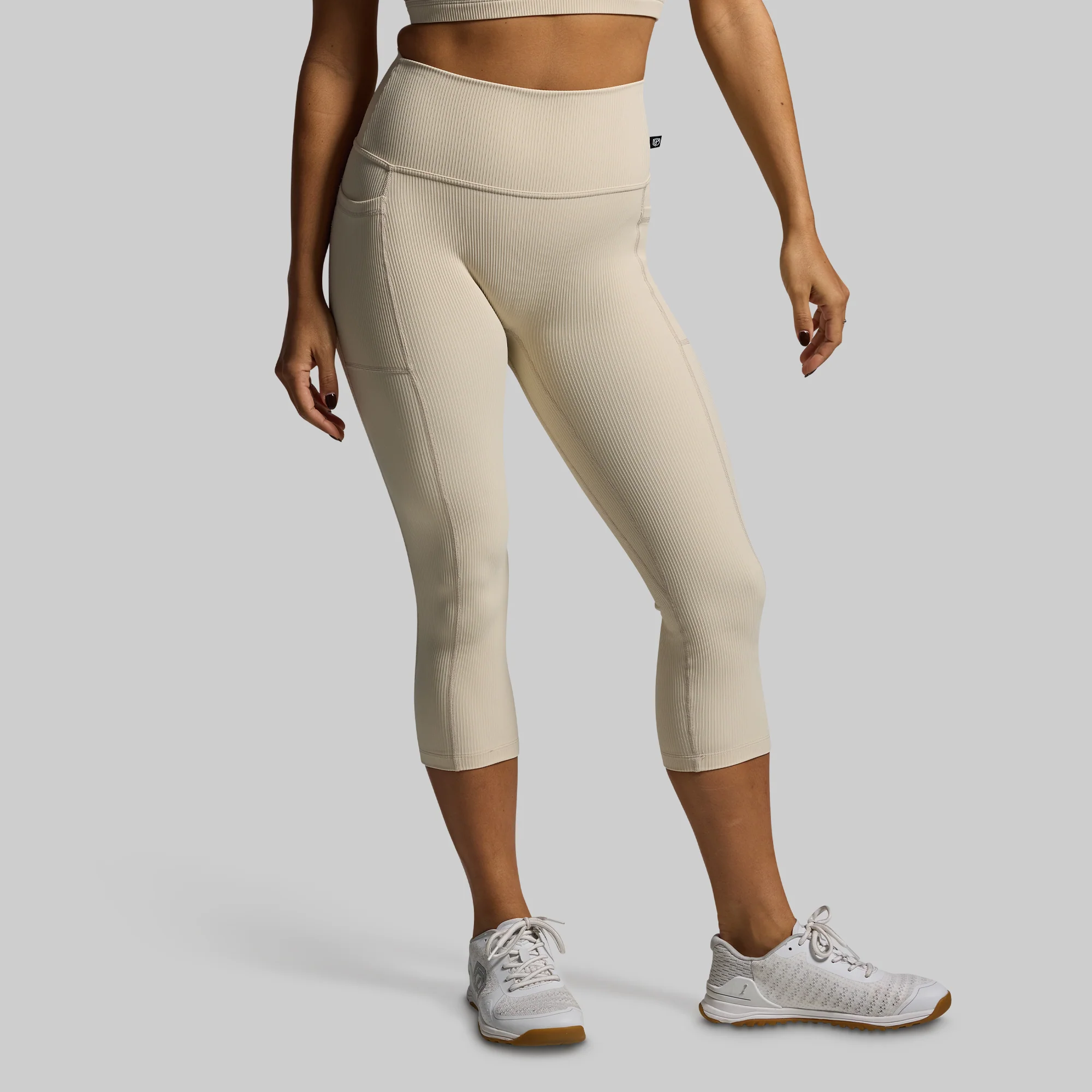 All or Nothing Capri w/ Pockets (Oatmeal) - Image 2