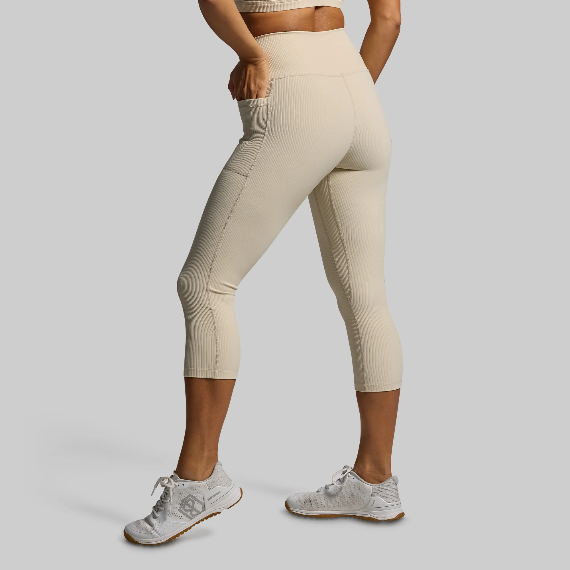 All or Nothing Capri w/ Pockets (Oatmeal) - Image 3