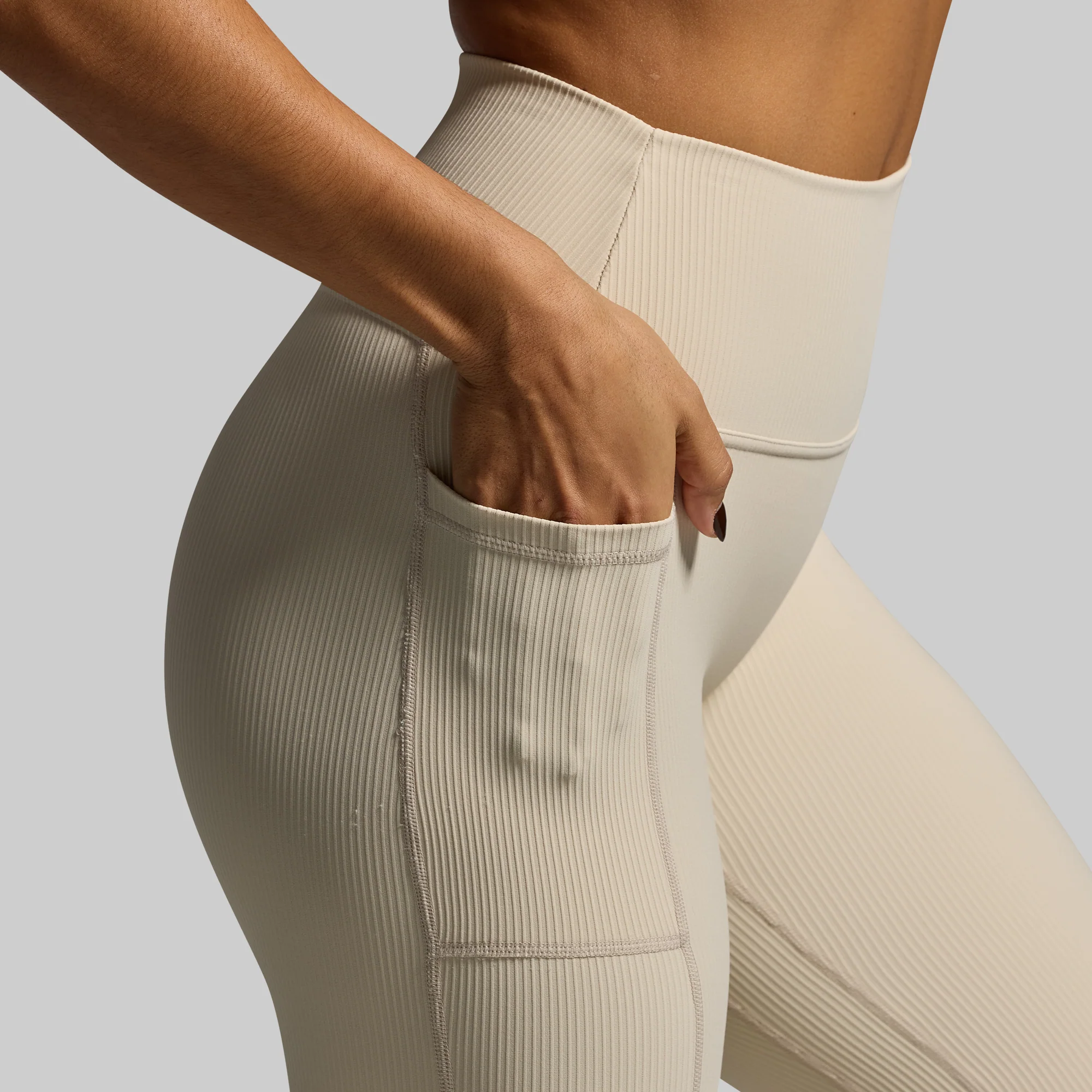 All or Nothing Capri w/ Pockets (Oatmeal) - Image 4