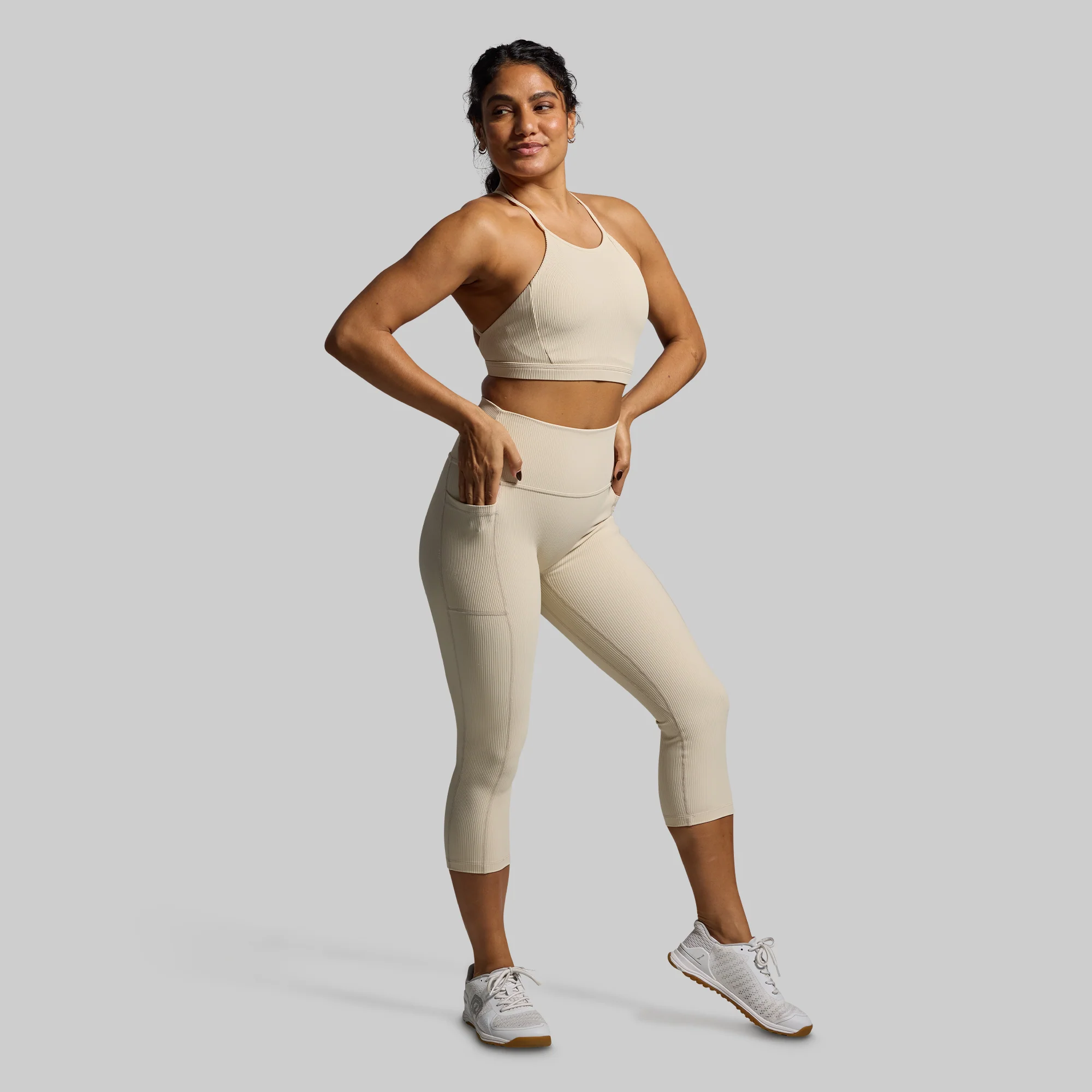 All or Nothing Capri w/ Pockets (Oatmeal) - Image 6