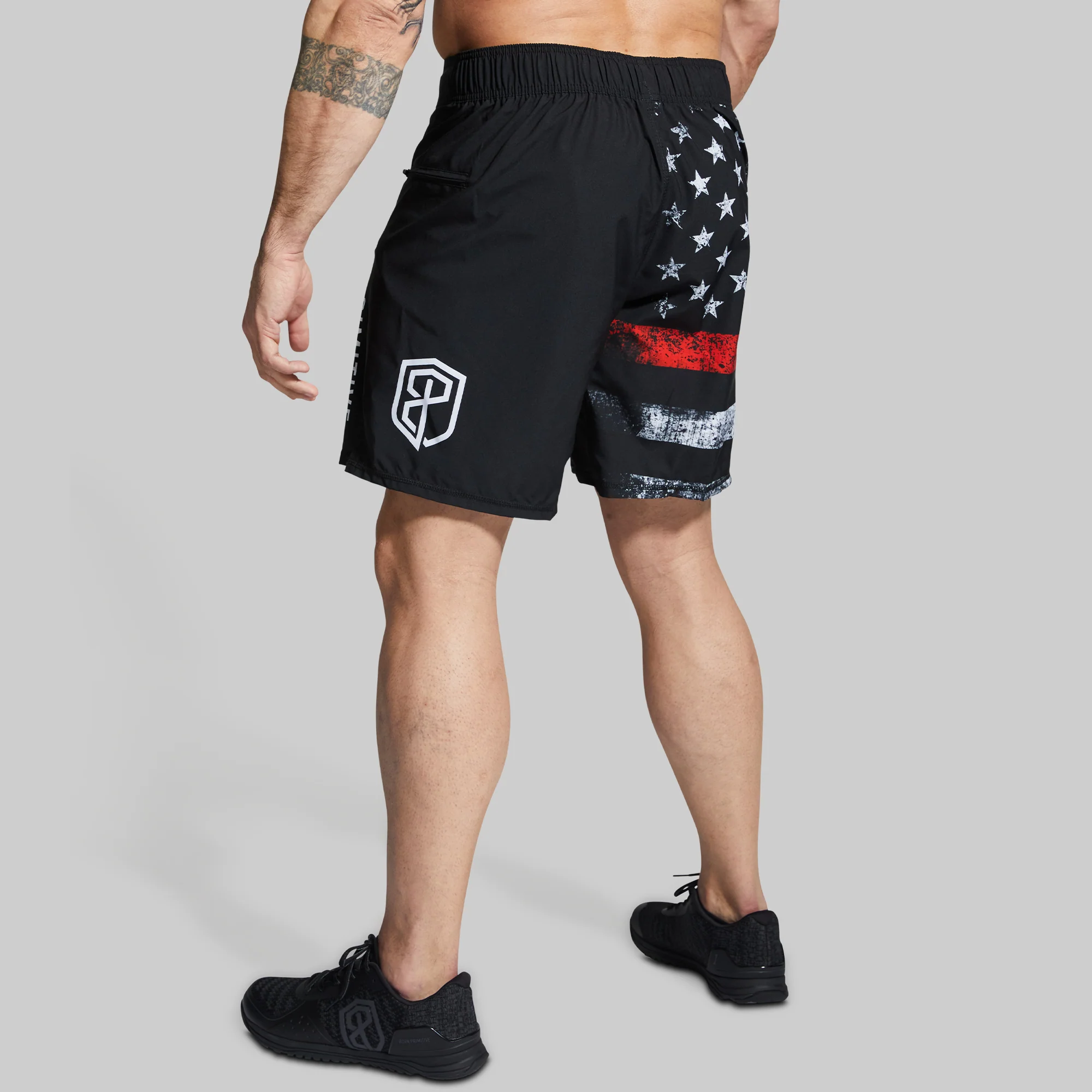 American Defender Short Velcro 3.0 (Thin Red Line) - Image 3