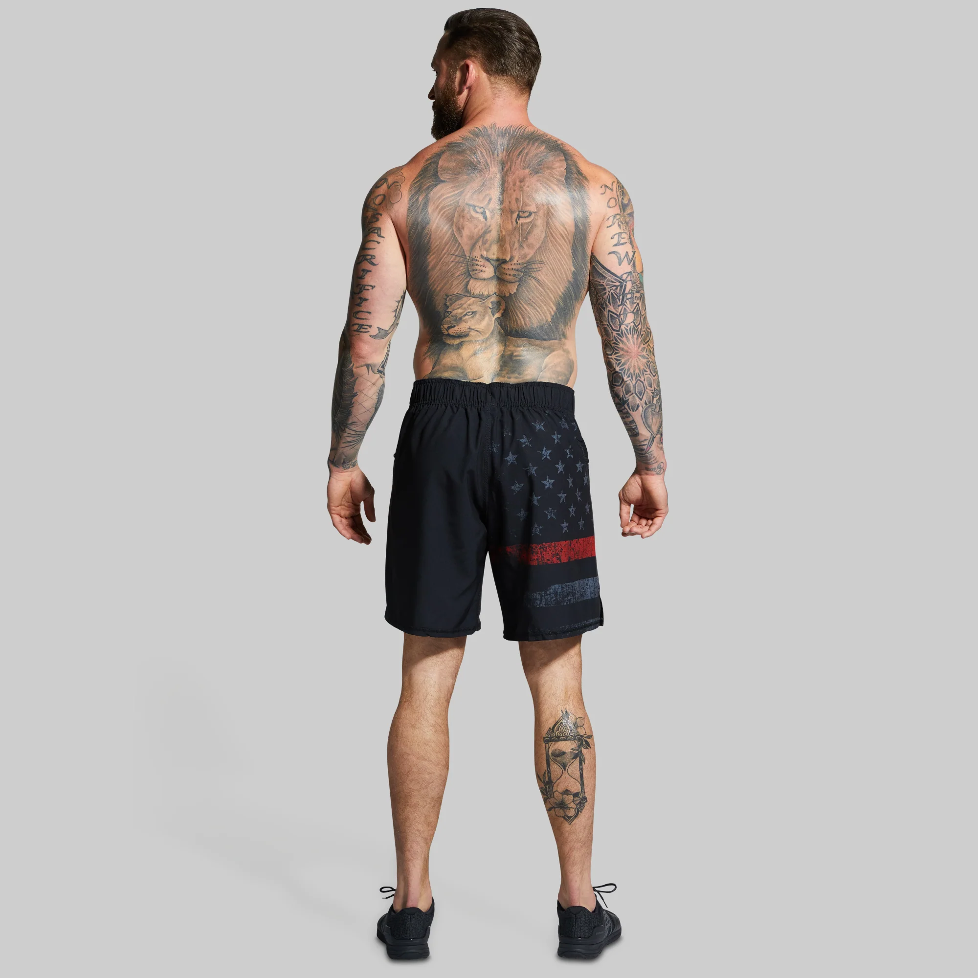 American Defender Short Velcro 3.0 (Thin Red Line Gunmetal) - Image 8