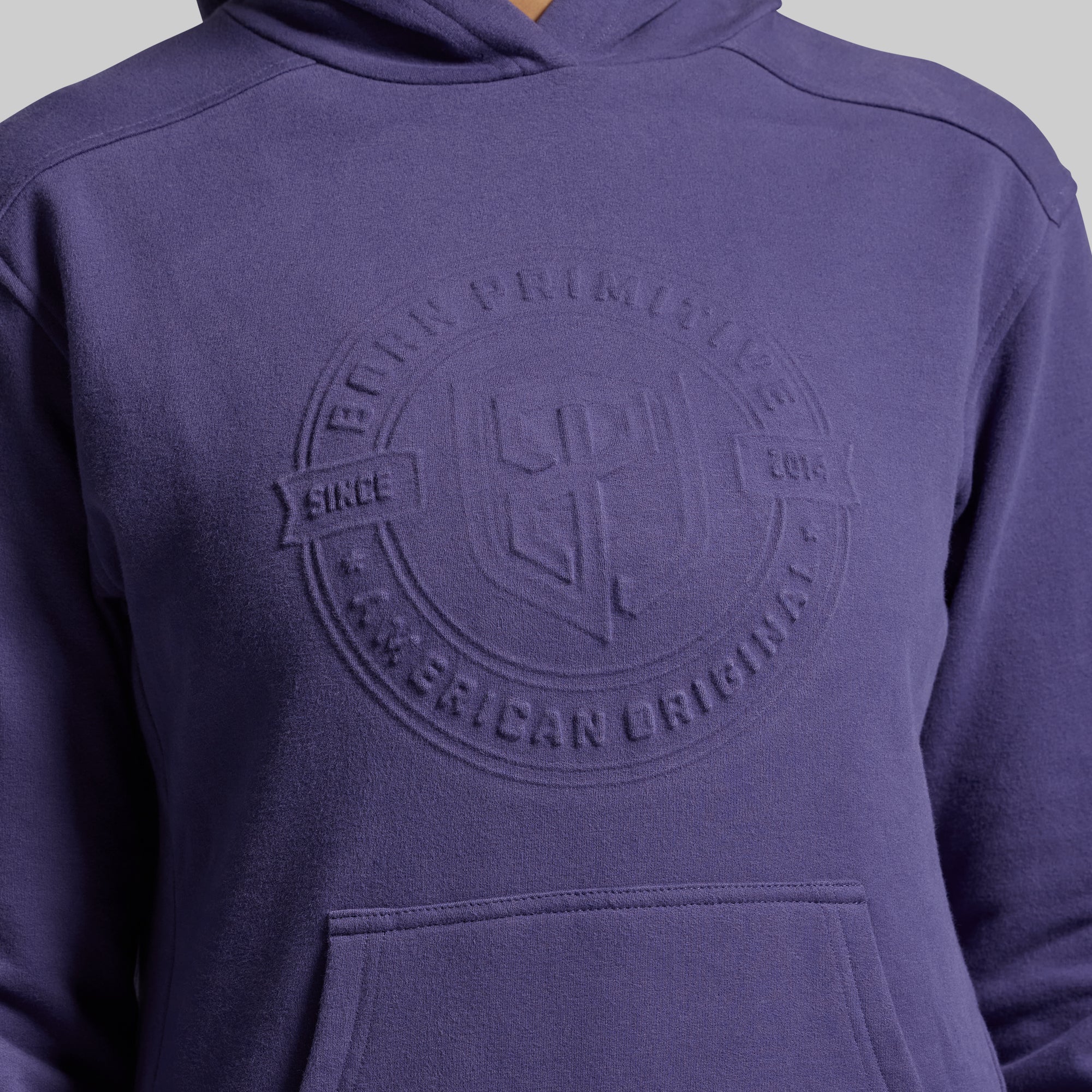 American Original Embossed Women's Unmatched Hoodie (Deep Sky) - Image 4