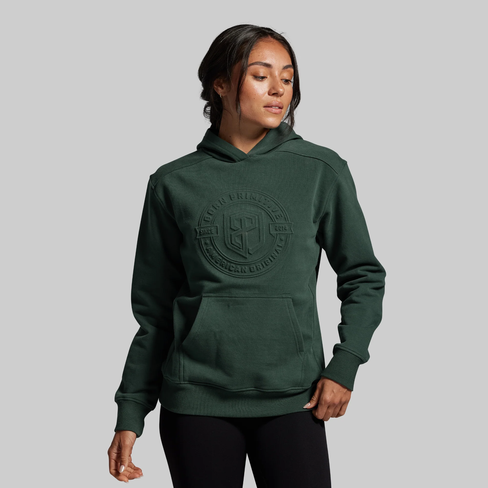 American Original Embossed Women's Unmatched Hoodie (Grove) - Image 5