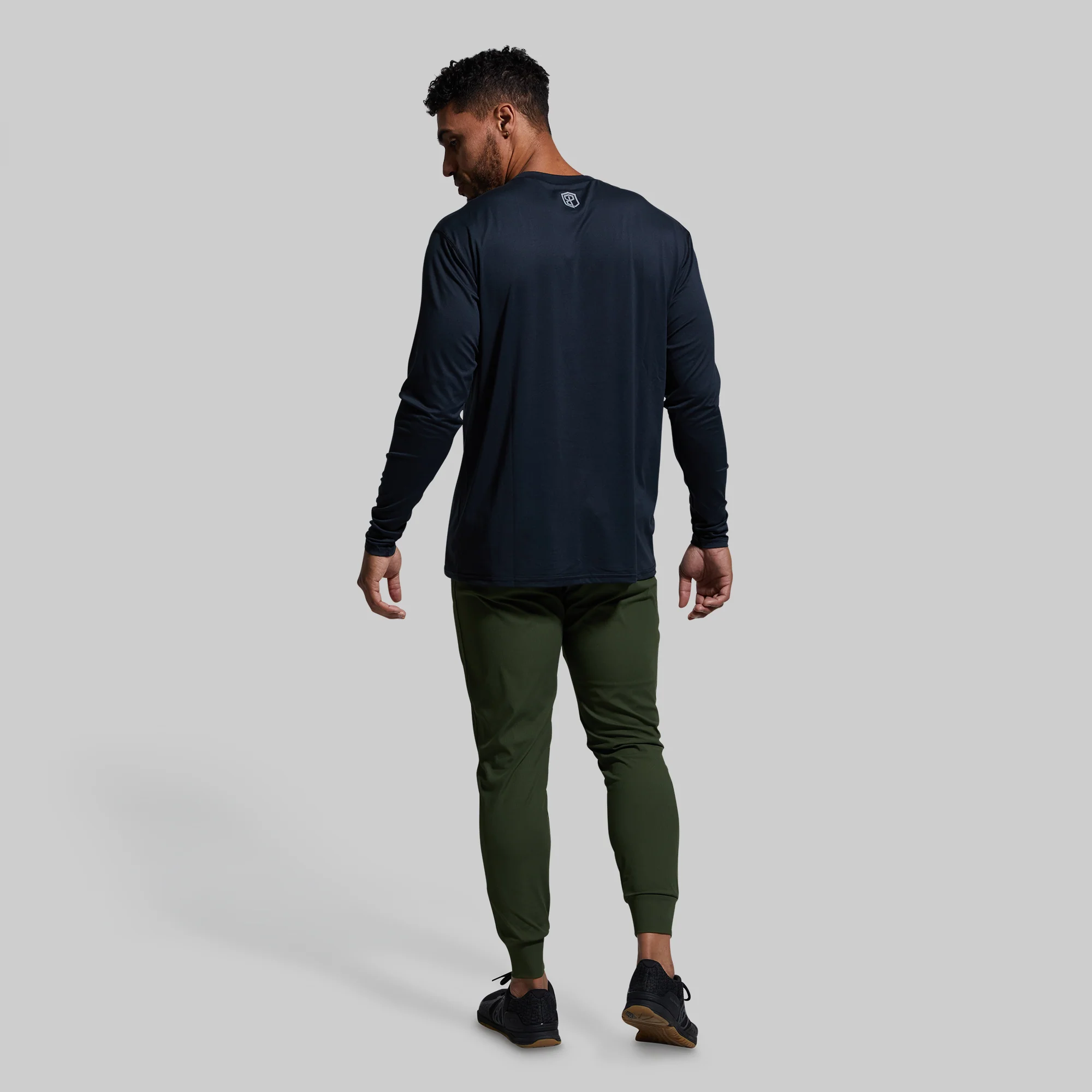 Athleisure Long Sleeve Crew (Black) - Image 4