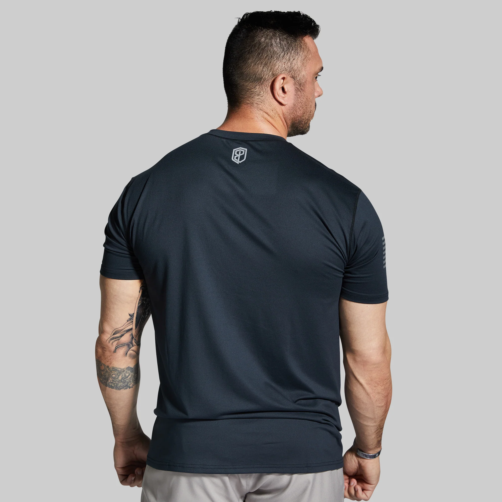 Athleisure Tee w/ Flag (Black) - Image 2
