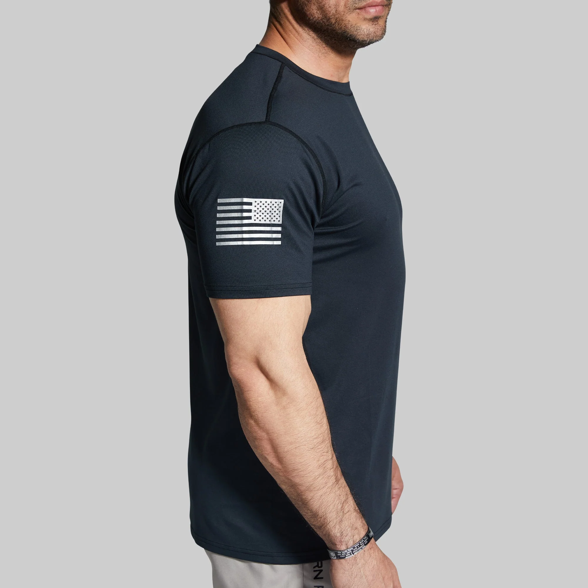 Athleisure Tee w/ Flag (Black) - Image 8