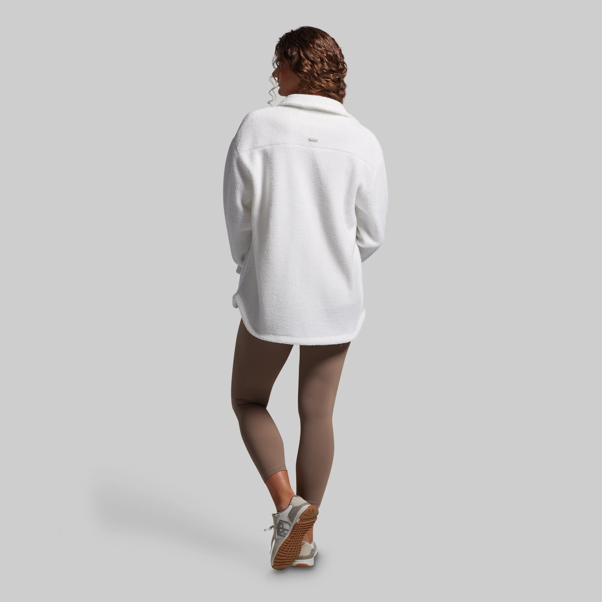Between the Lines Fleece Jacket (Blanc) - Image 7