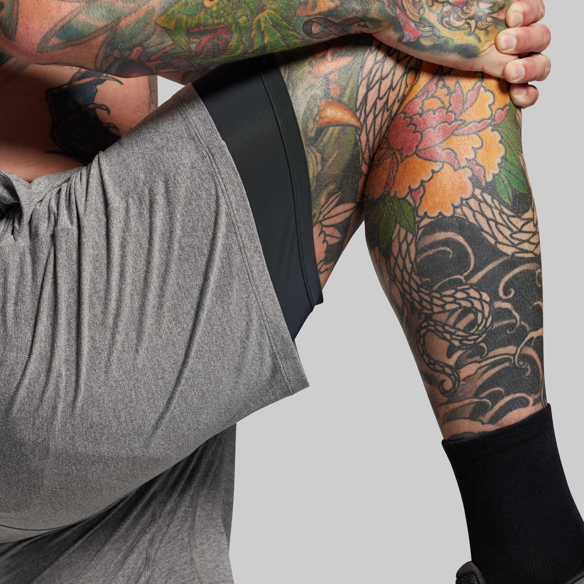 BP Premium Basic All-In-One Short (Heather Grey) - Image 8