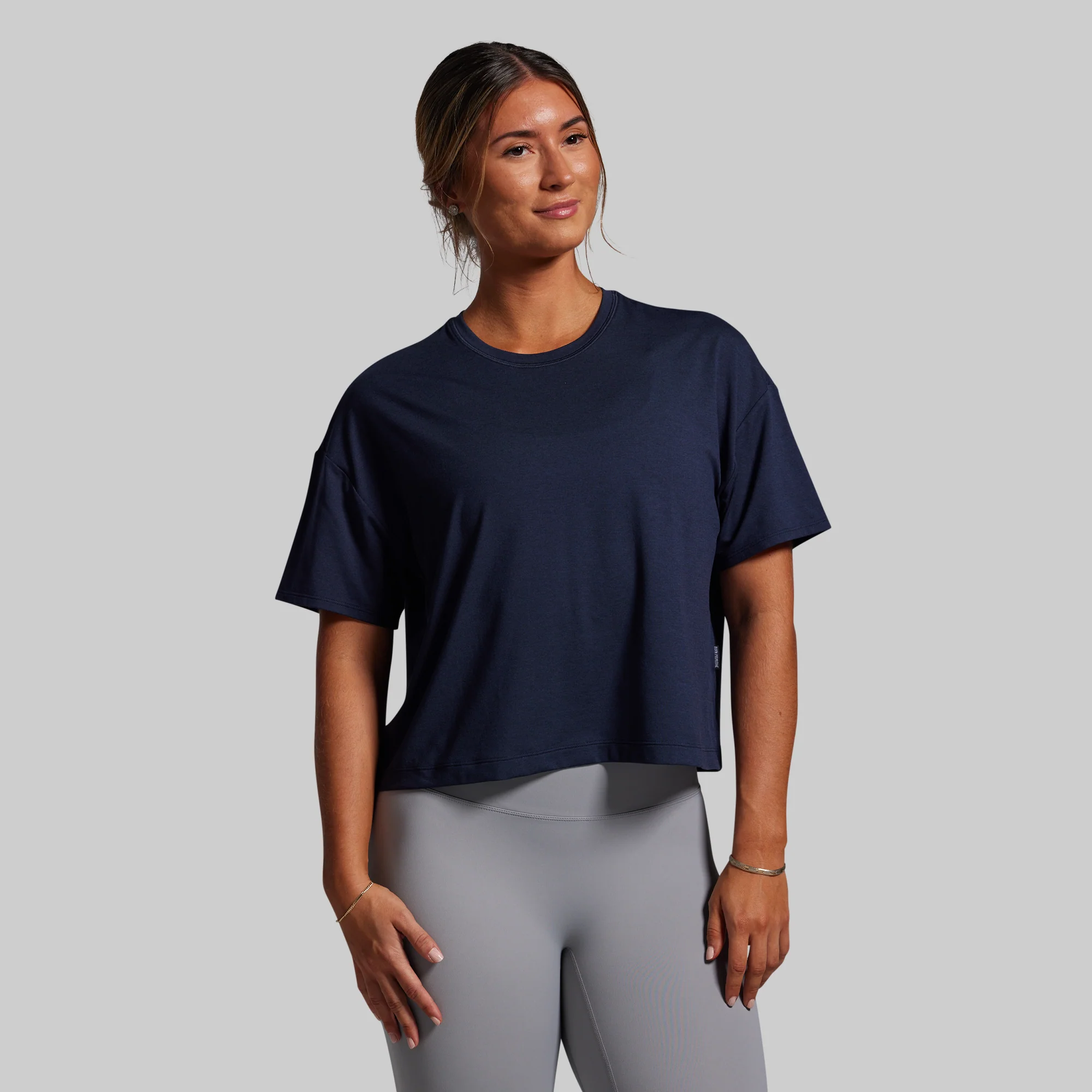 BP Premium Basic Crop Tee (BP Navy) - Image 3