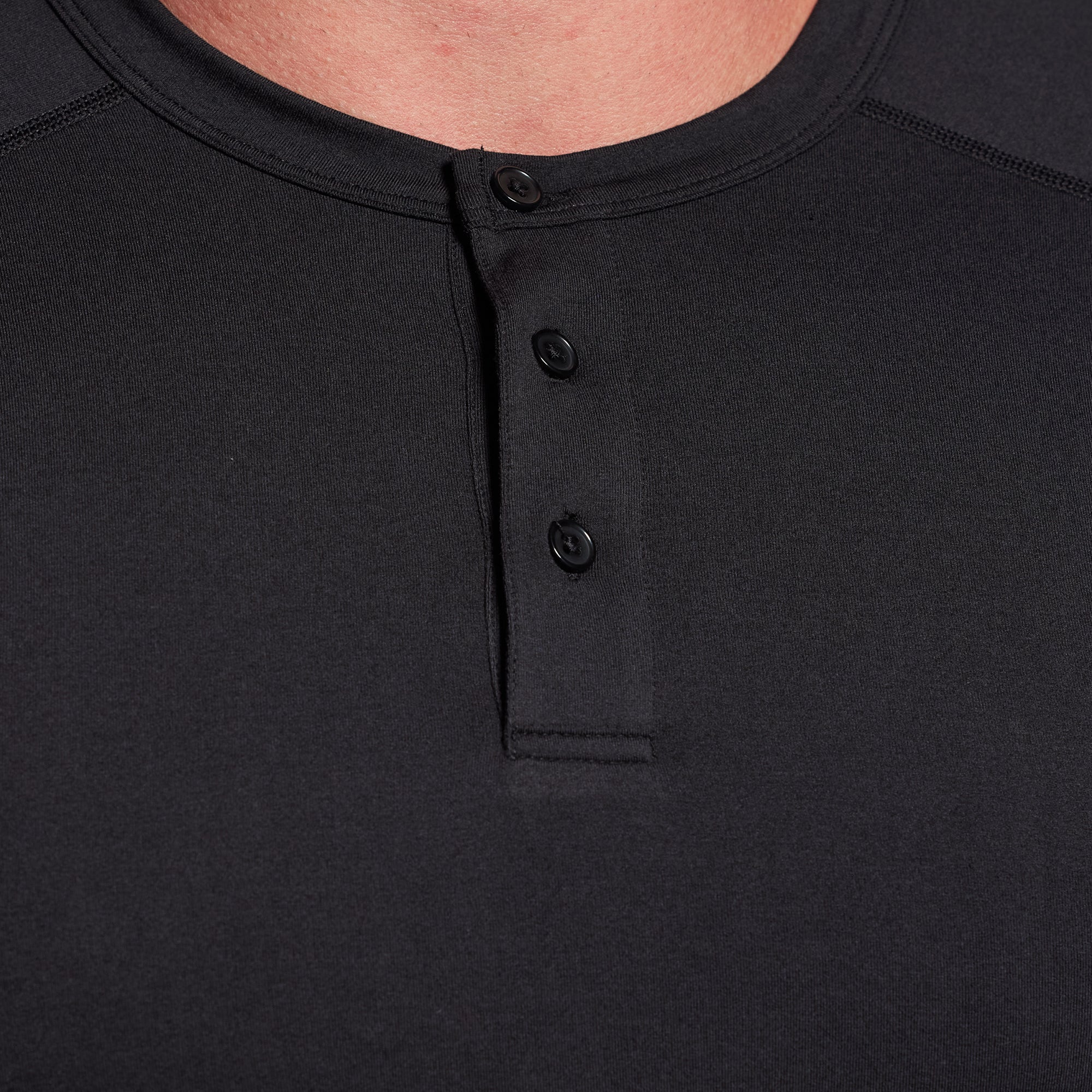 BP Premium Basic Henley (Black) - Image 3