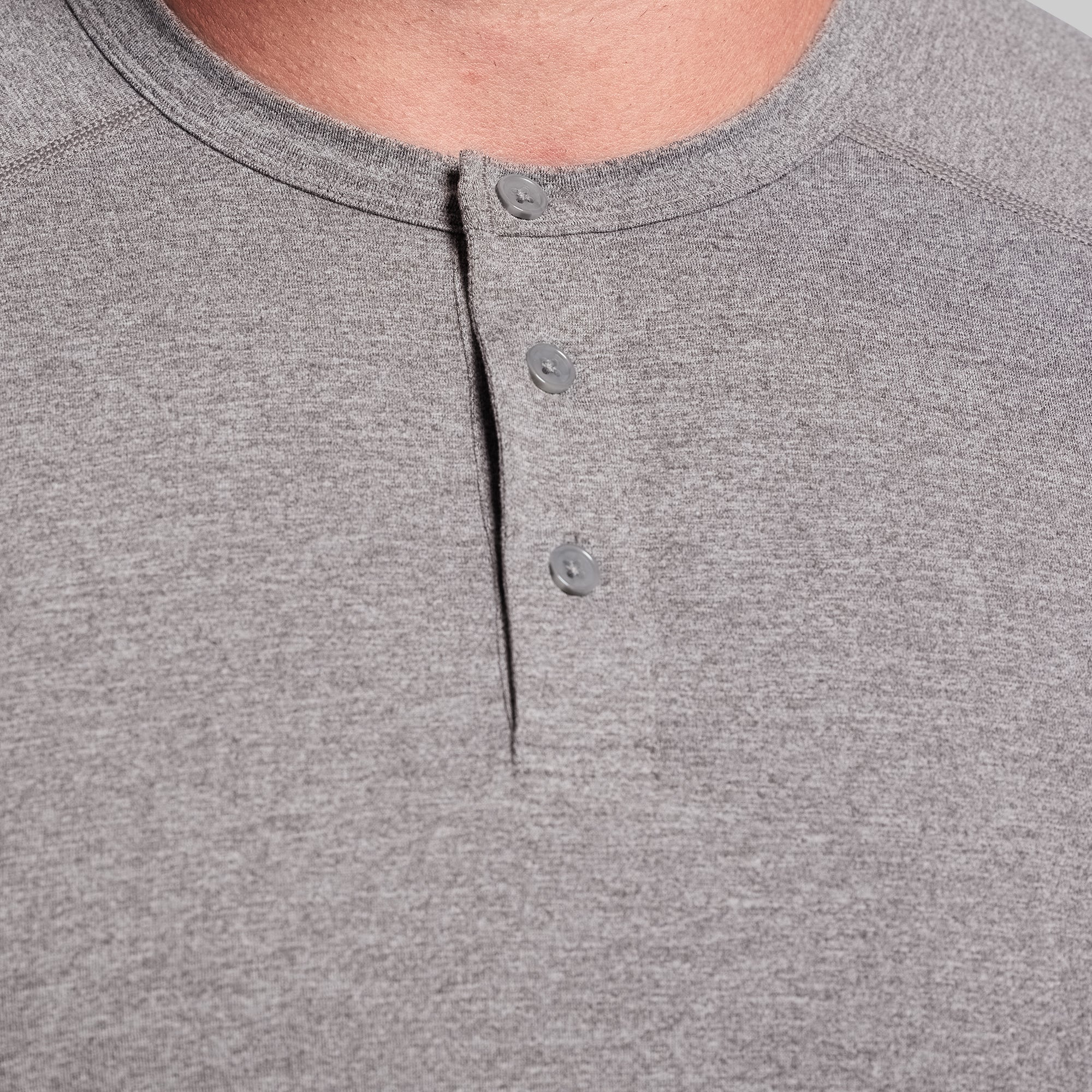 BP Premium Basic Henley (Heather Grey) - Image 4