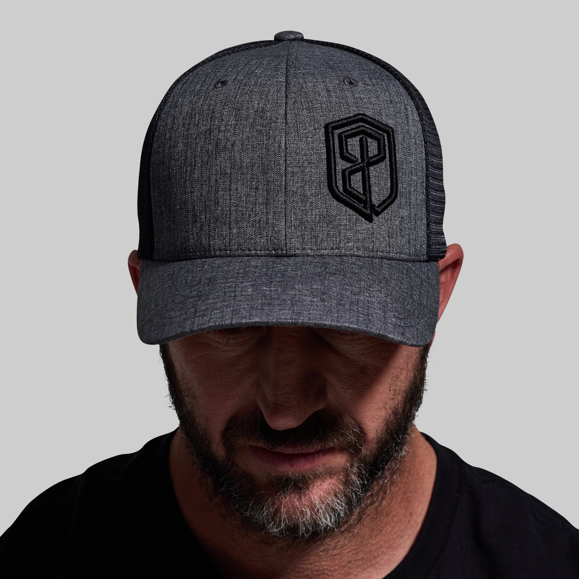 BP Two-Tone Trucker Hat (Charcoal/Black) - Image 4