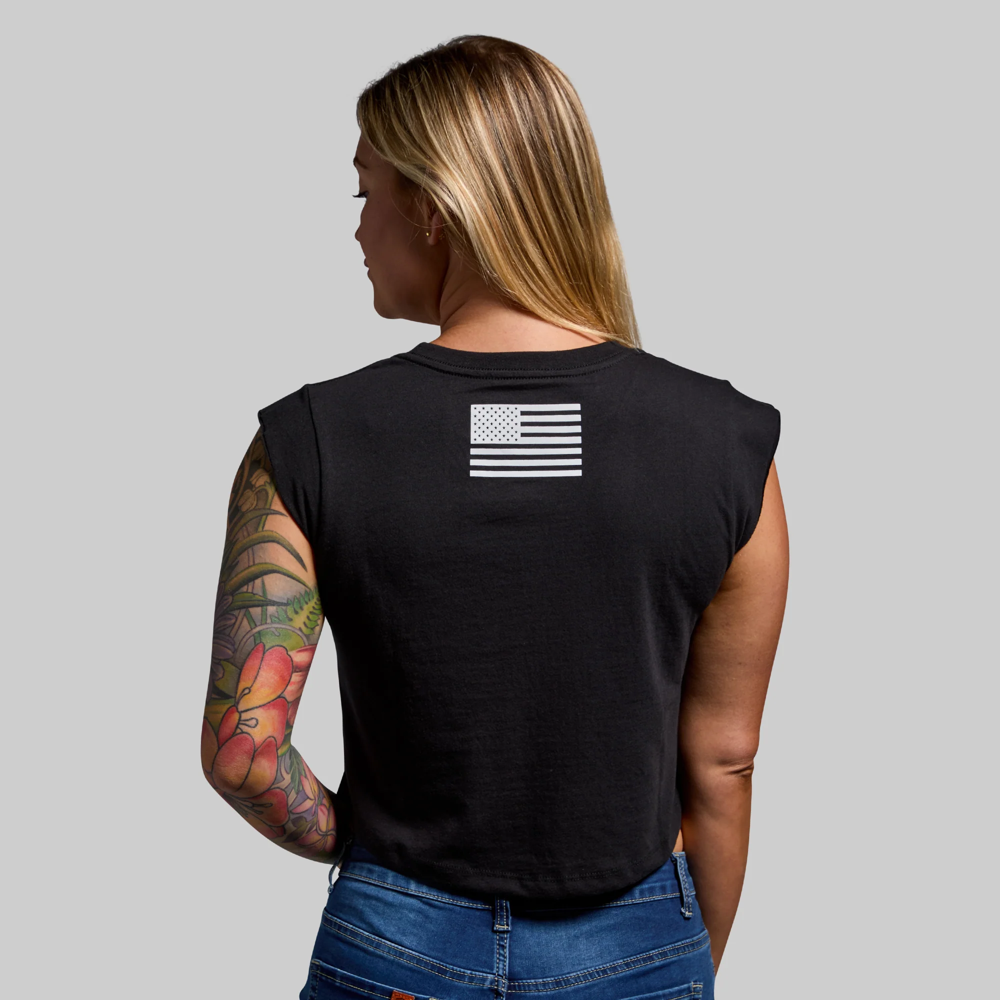 Brand Festival Crop (Black USA) - Image 3