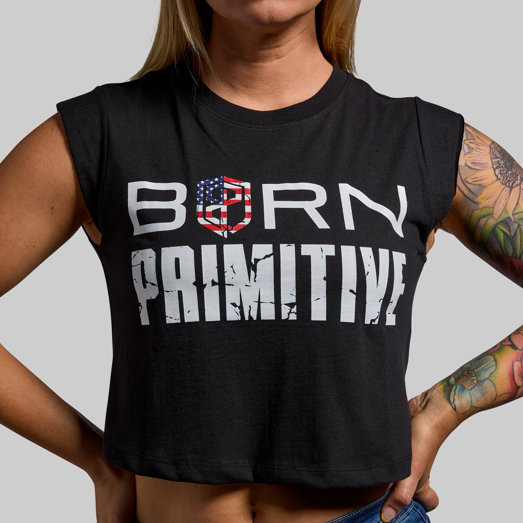 Brand Festival Crop (Black USA) - Image 4