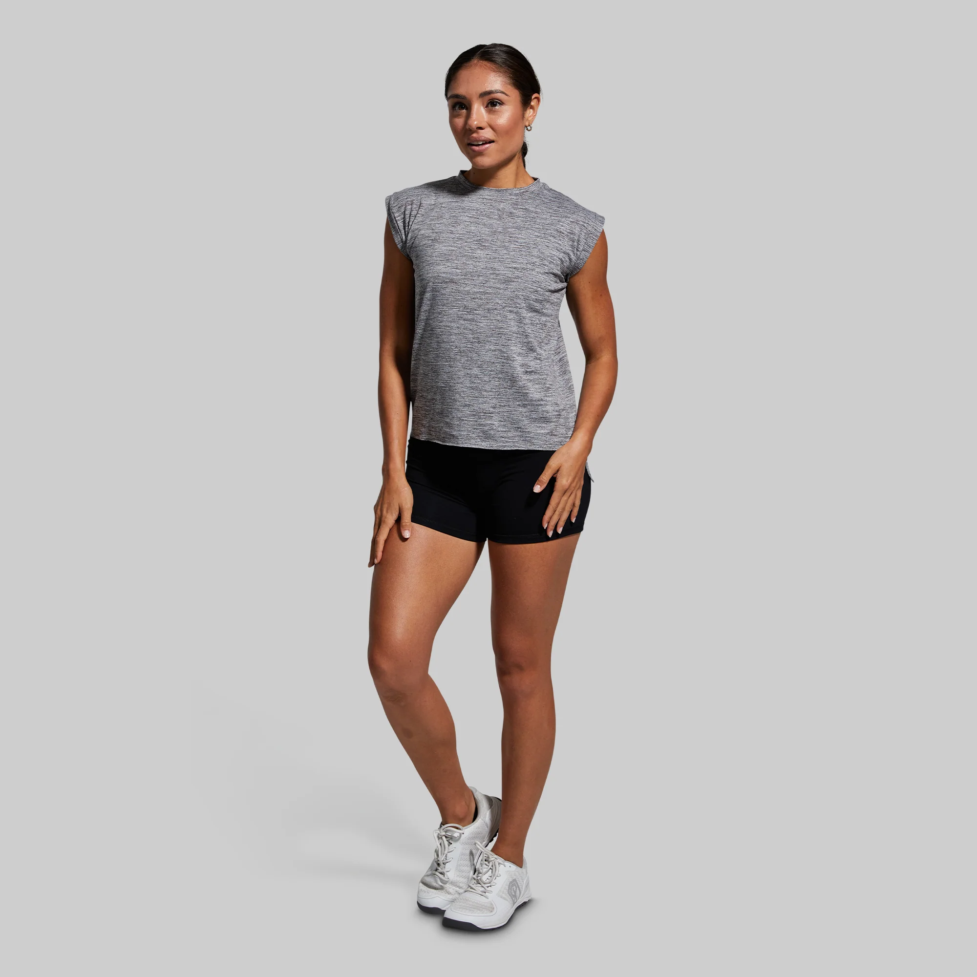 Captivate Muscle Tee (Heather Grey) - Image 4