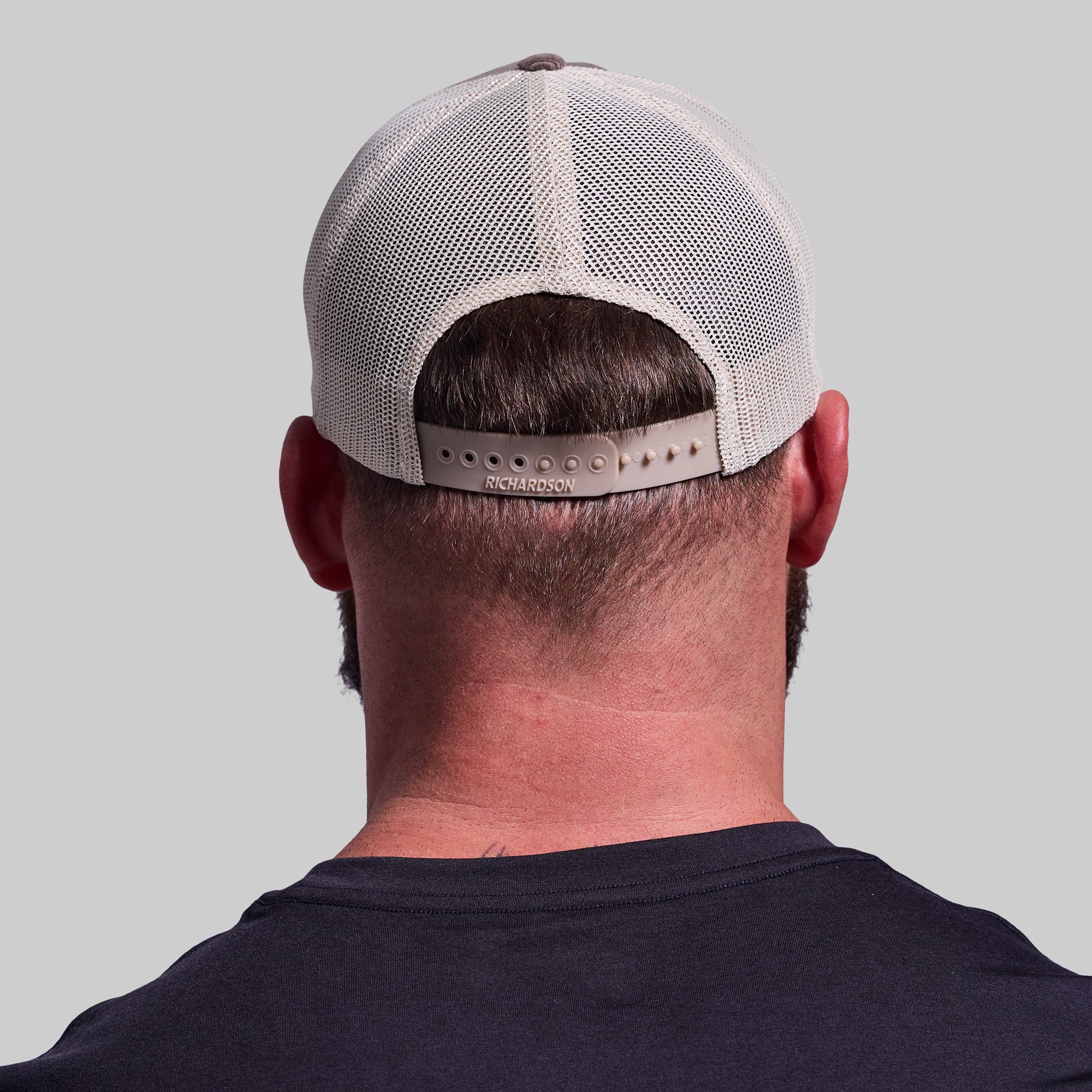 Corduroy Leather Patch Trucker Hat (Brown/Sand) - Image 3