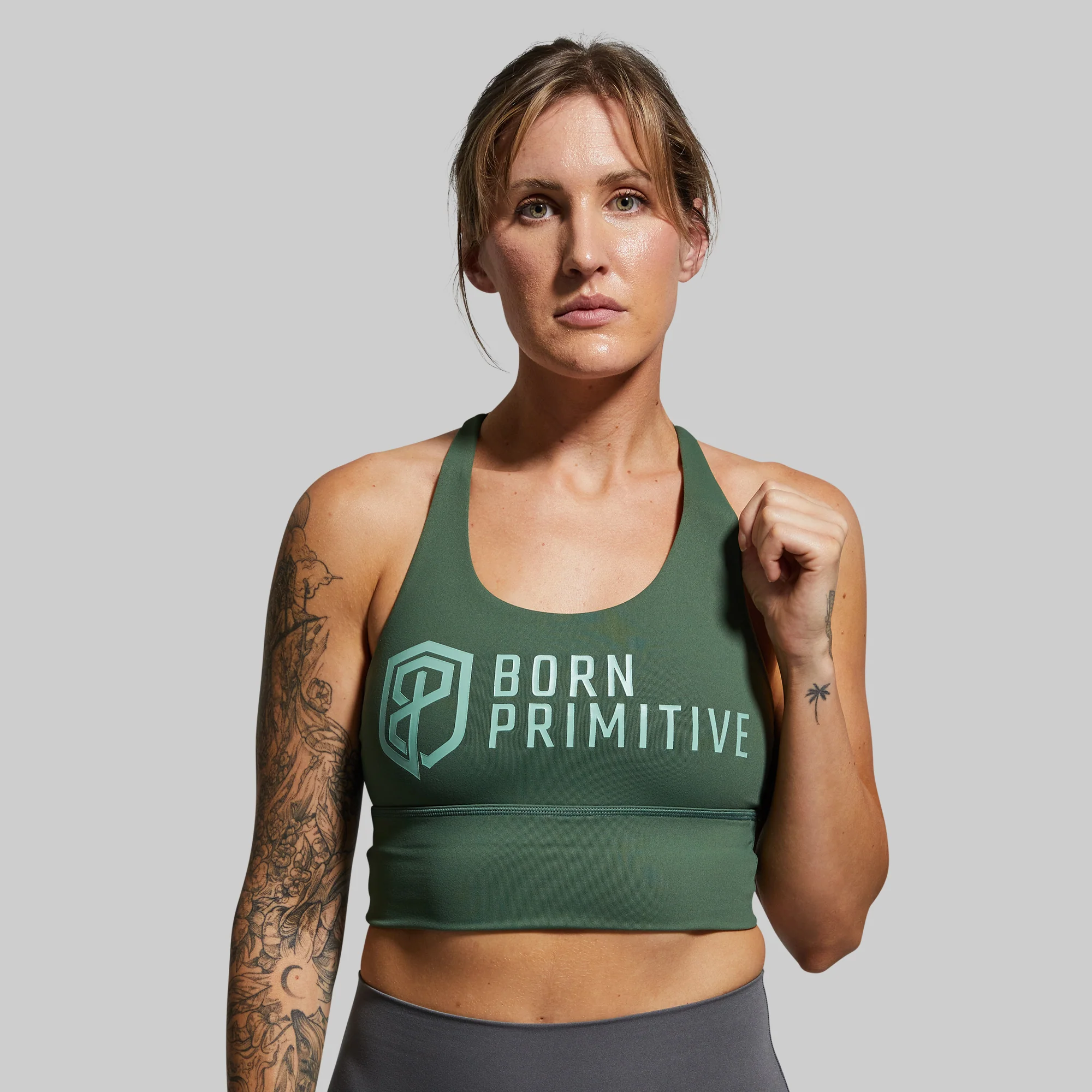 Crossfire Original Sports Bra (Brand Strength-Forest Green) - Image 4