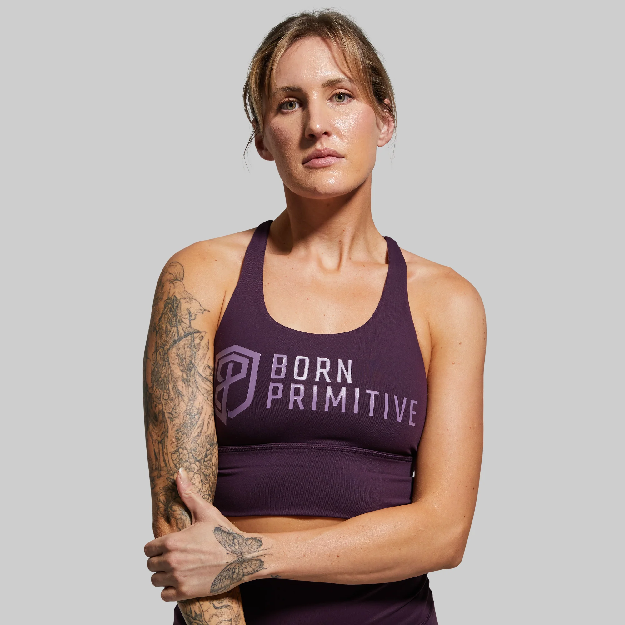 Crossfire Original Sports Bra (Brand Strength-Plum) - Image 4