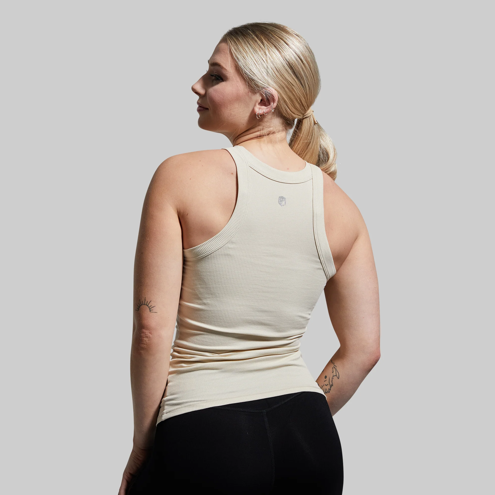 Day to Day Ribbed Tank (Oatmeal) - Image 5