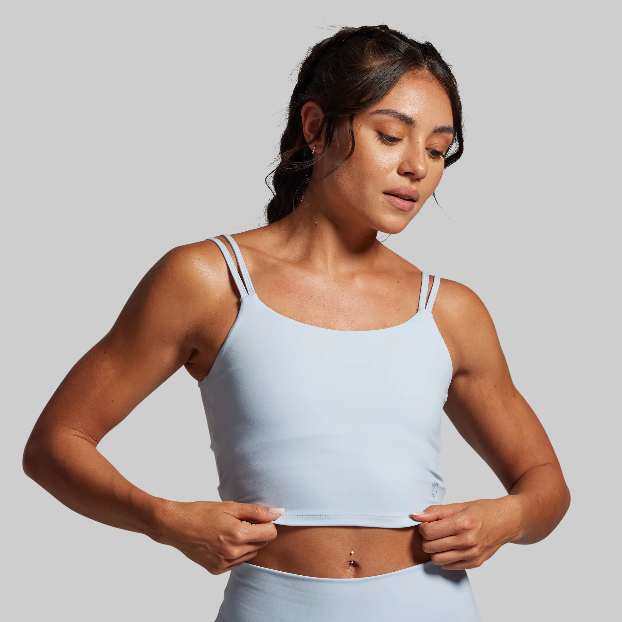 Don't Get it Twisted Sports Bra (Chambray) - Image 2