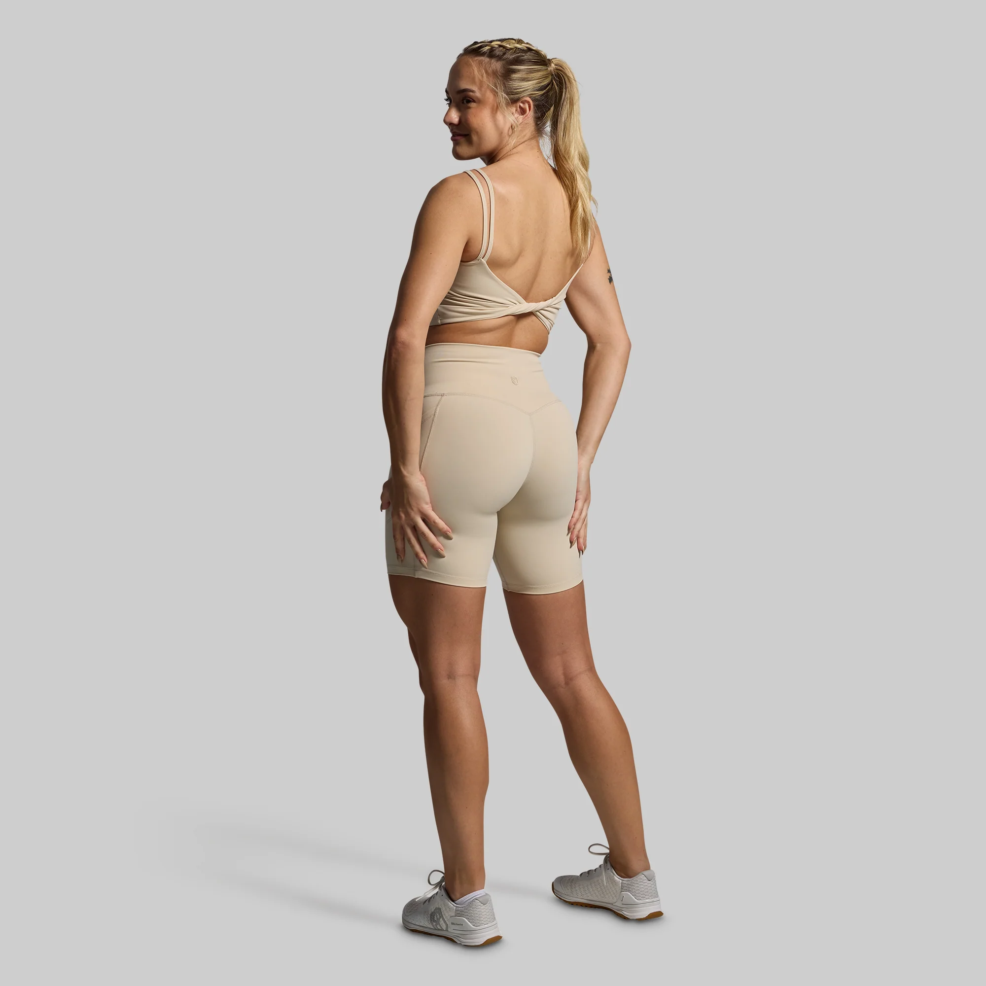 Don't Get It Twisted Sports Bra (Oatmeal) - Image 5