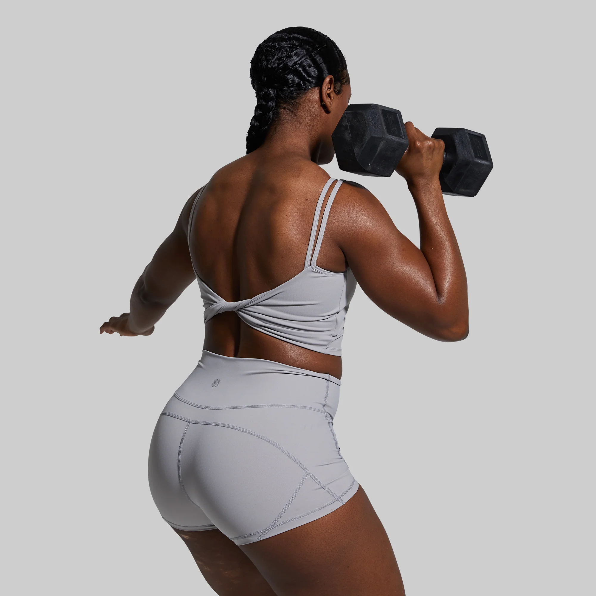 Don't Get It Twisted Sports Bra (Stone) - Image 3