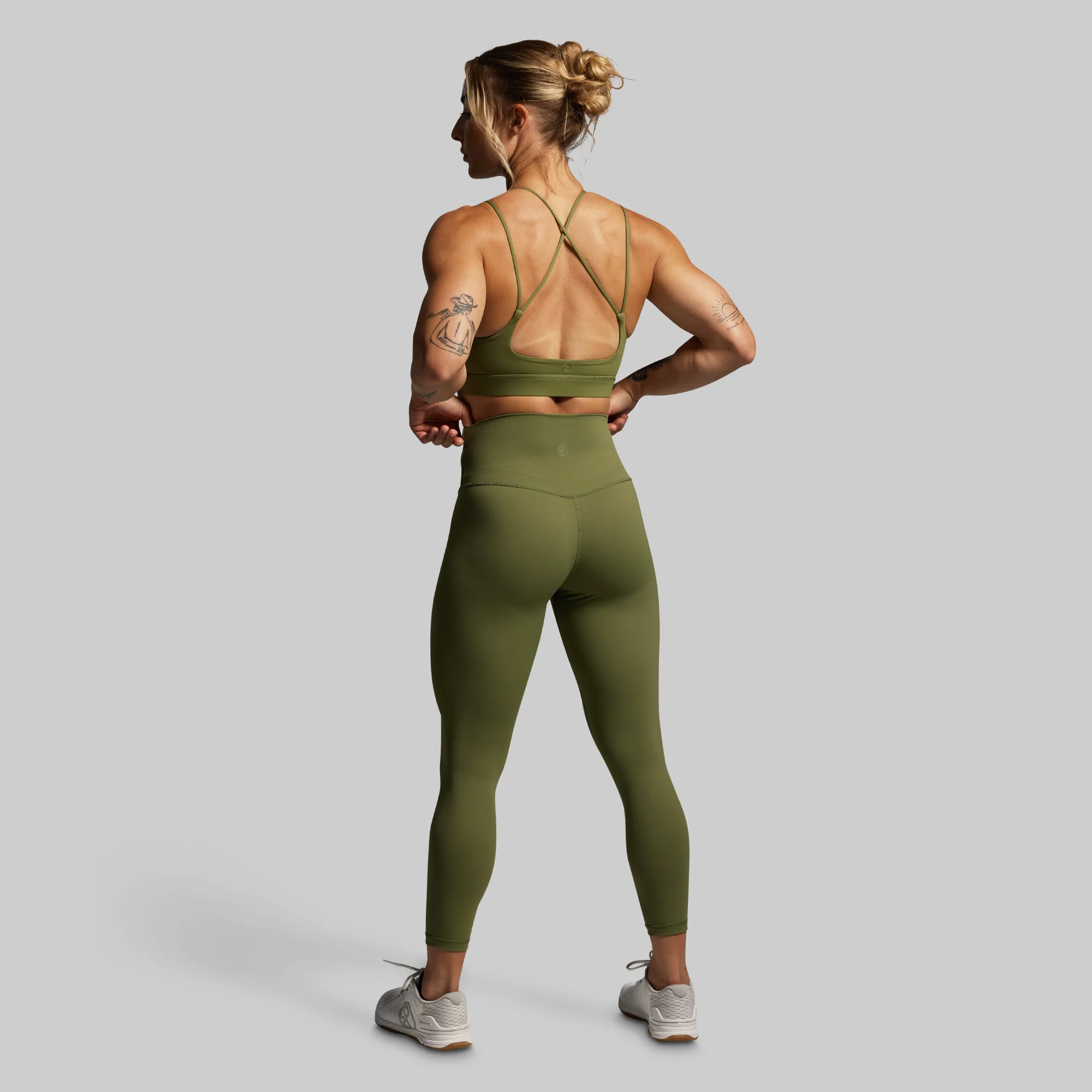 Exhale Sports Bra (Army Green) - Image 5