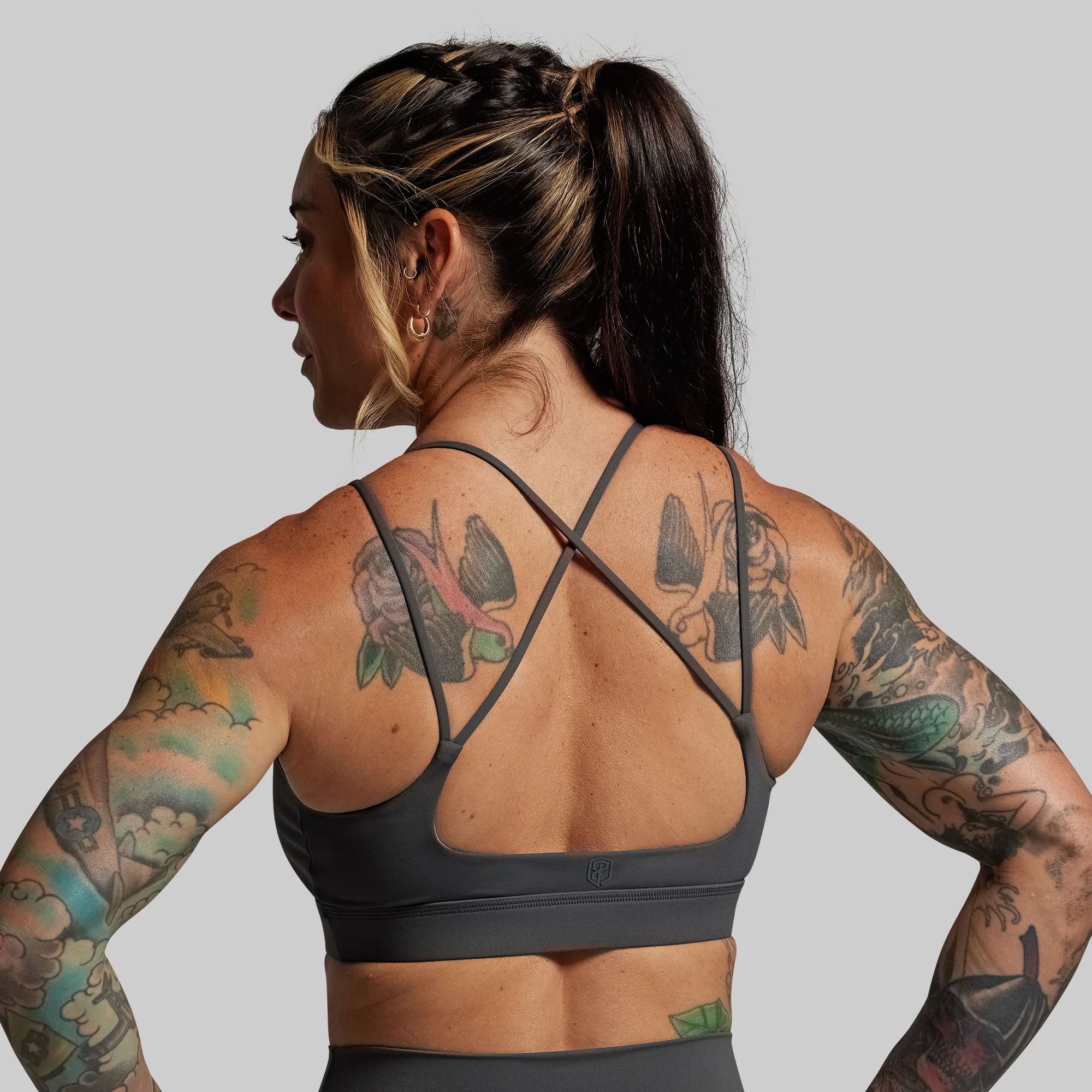 Exhale Sports Bra (Gunmetal) - Image 3