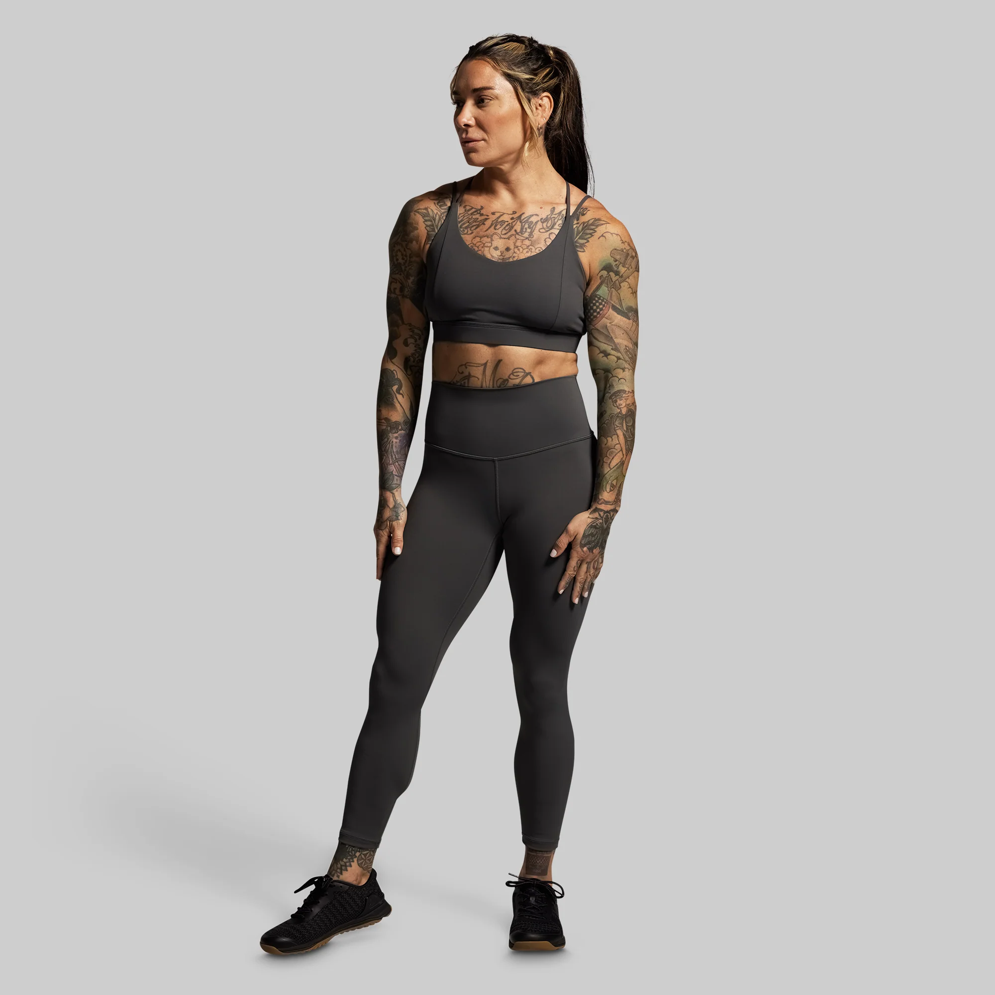 Exhale Sports Bra (Gunmetal) - Image 4