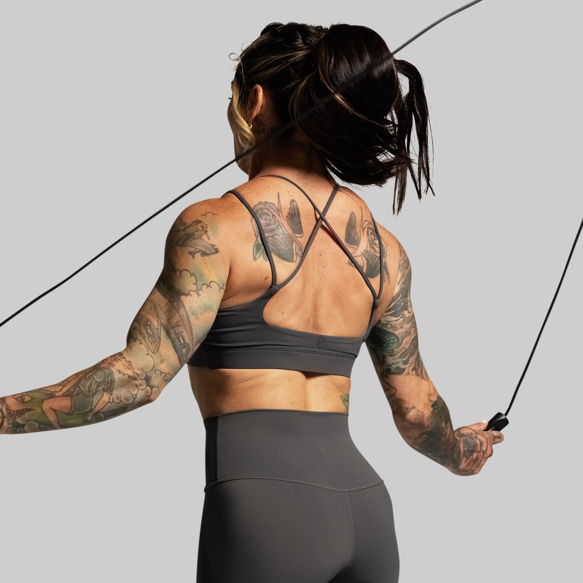Exhale Sports Bra (Gunmetal) - Image 6