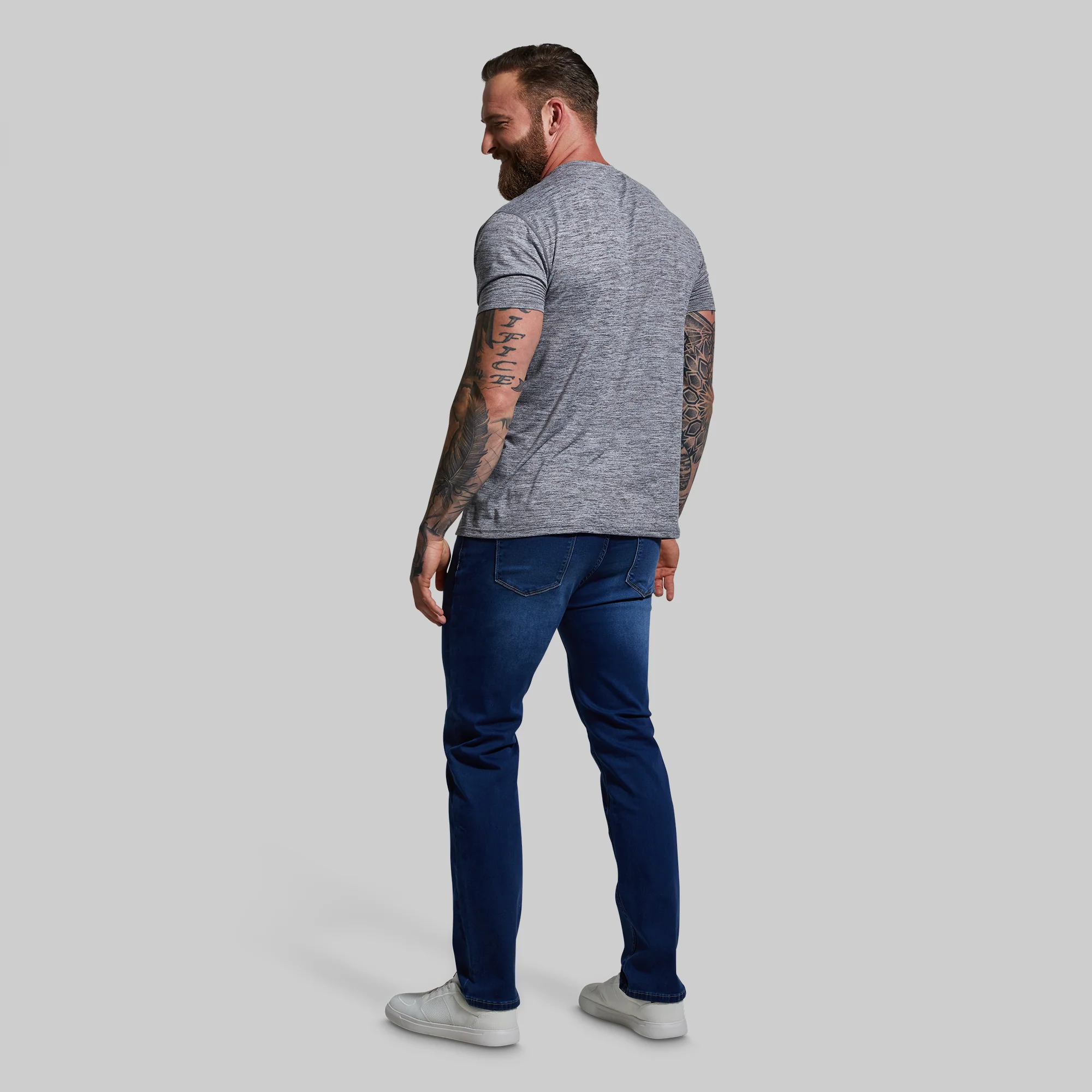 FLEX Stretchy Athletic Fit Jean (Dark Wash) - Image 5