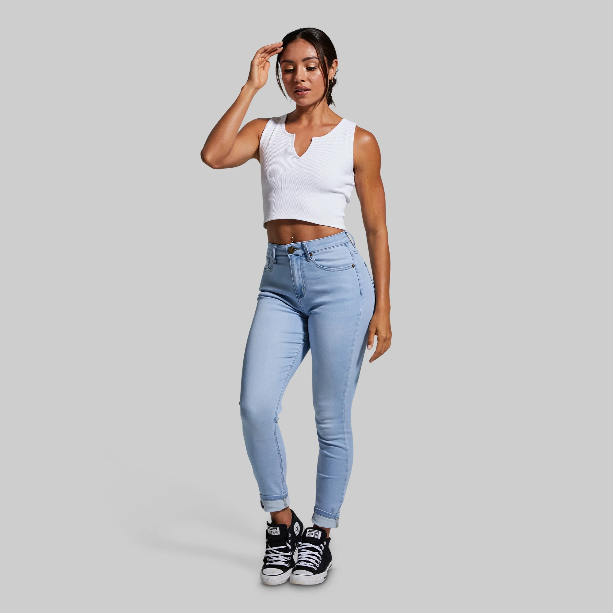 FLEX Stretchy High-Rise Skinny Jean (Light Wash) - Image 7