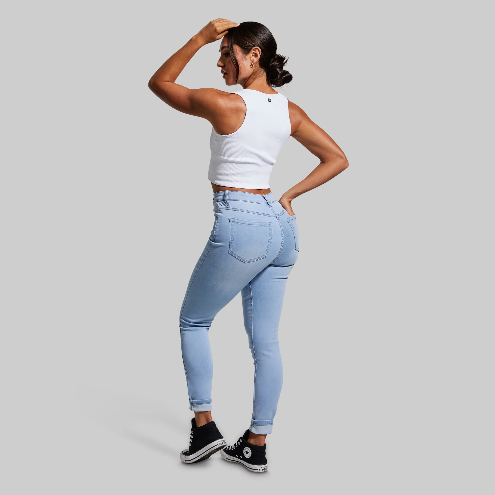 FLEX Stretchy High-Rise Skinny Jean (Light Wash) - Image 8