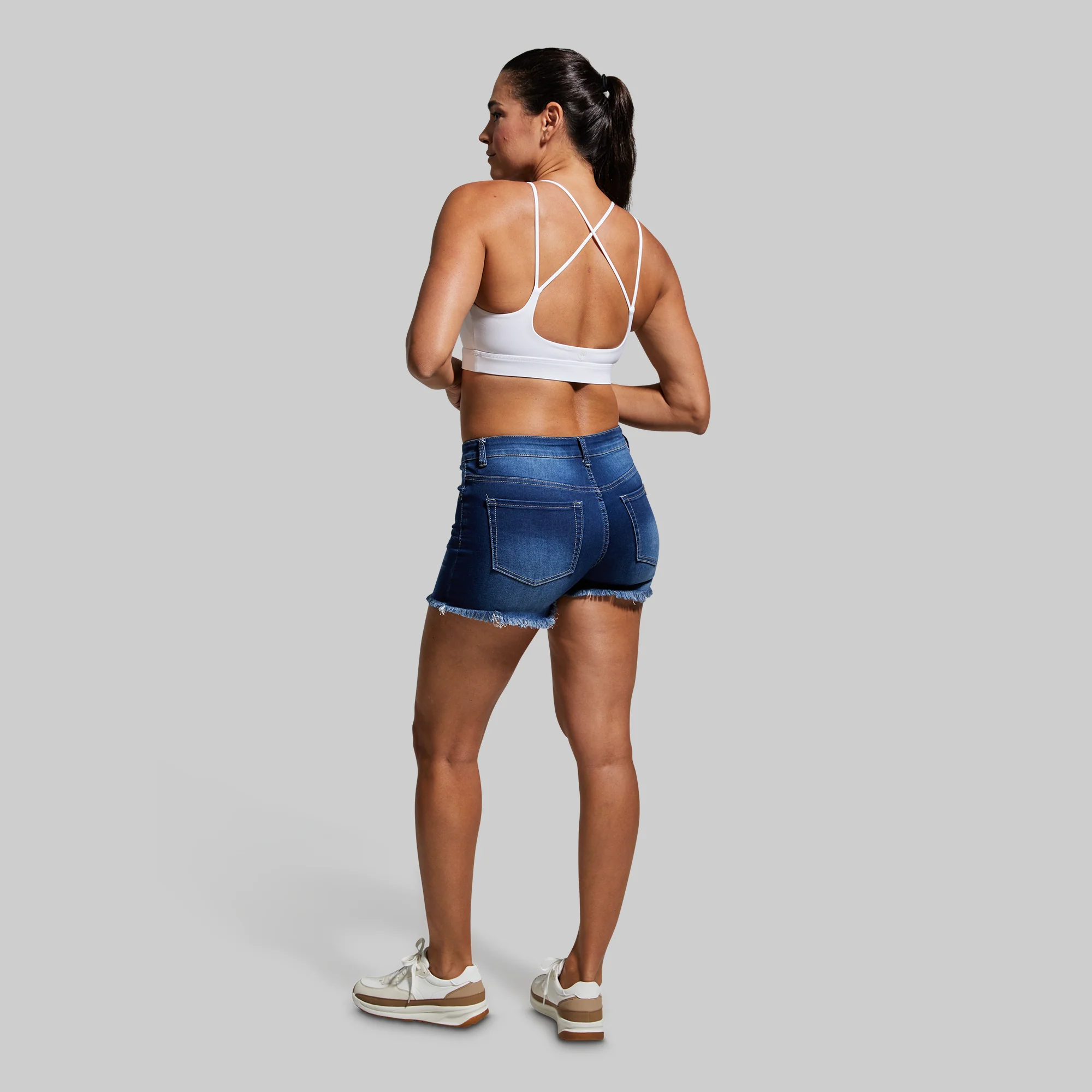 FLEX Stretchy Jean Short (Dark Wash) - Image 8
