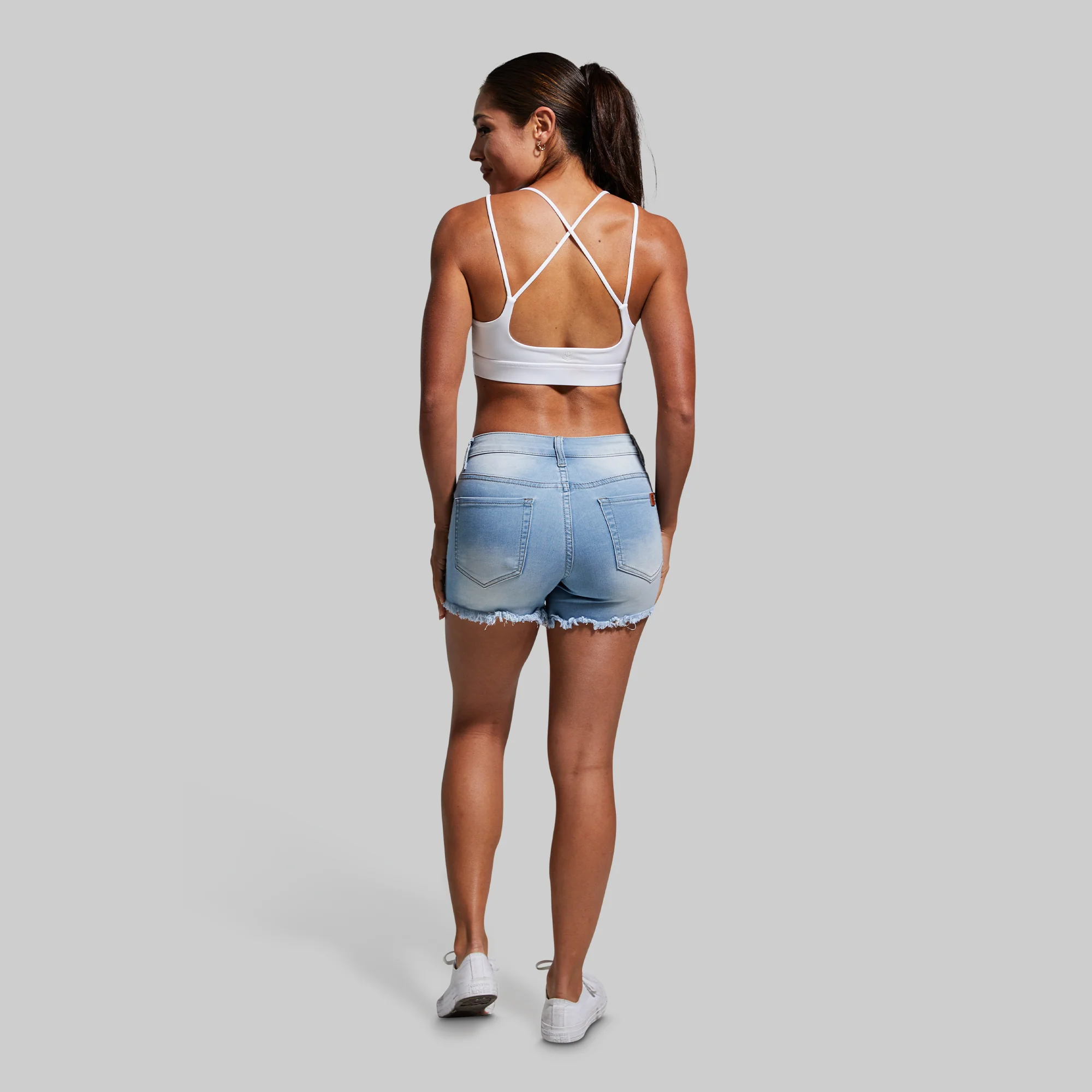 FLEX Stretchy Jean Short (Light Wash) - Image 7