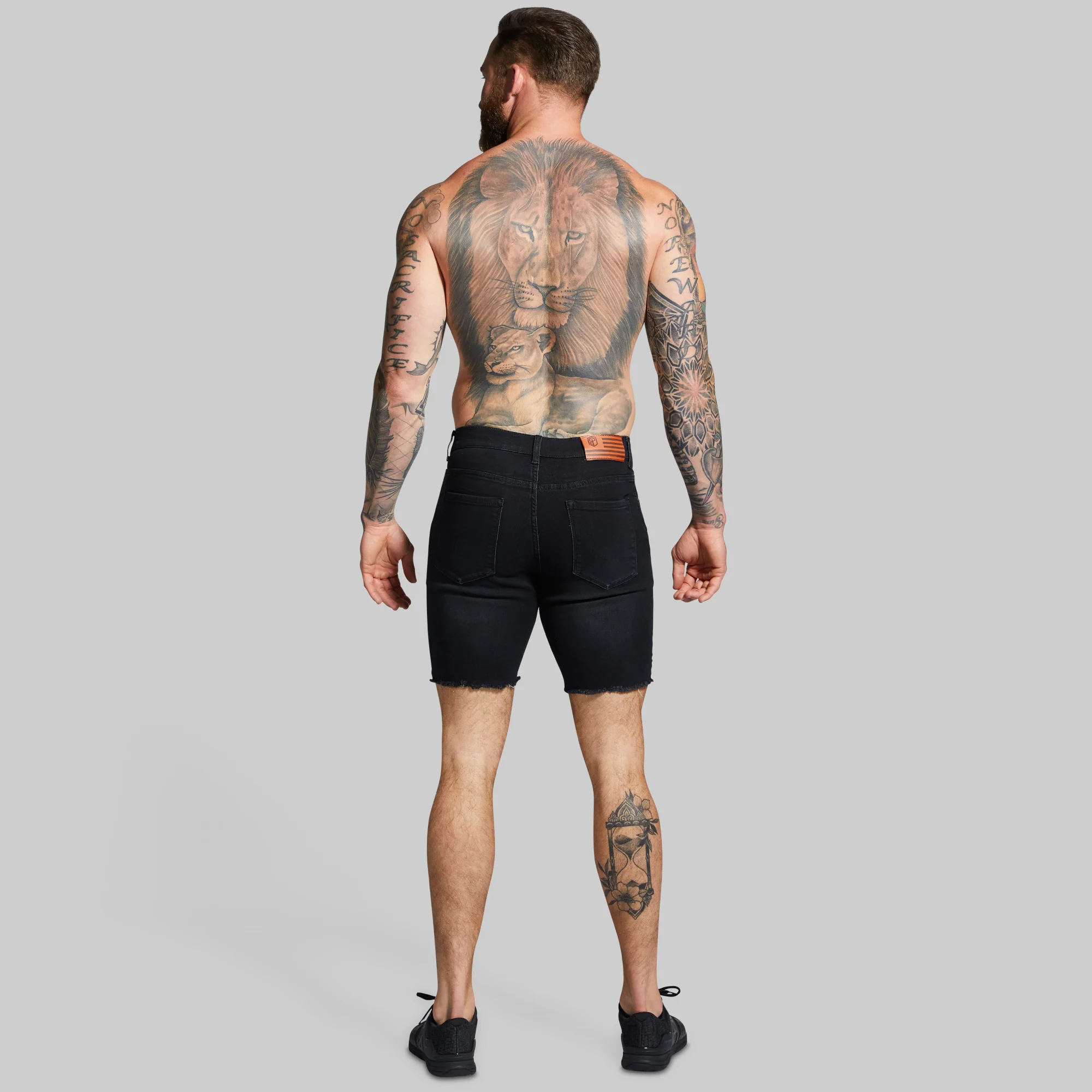 FLEX Stretchy Jort 7" (Black) - Image 7