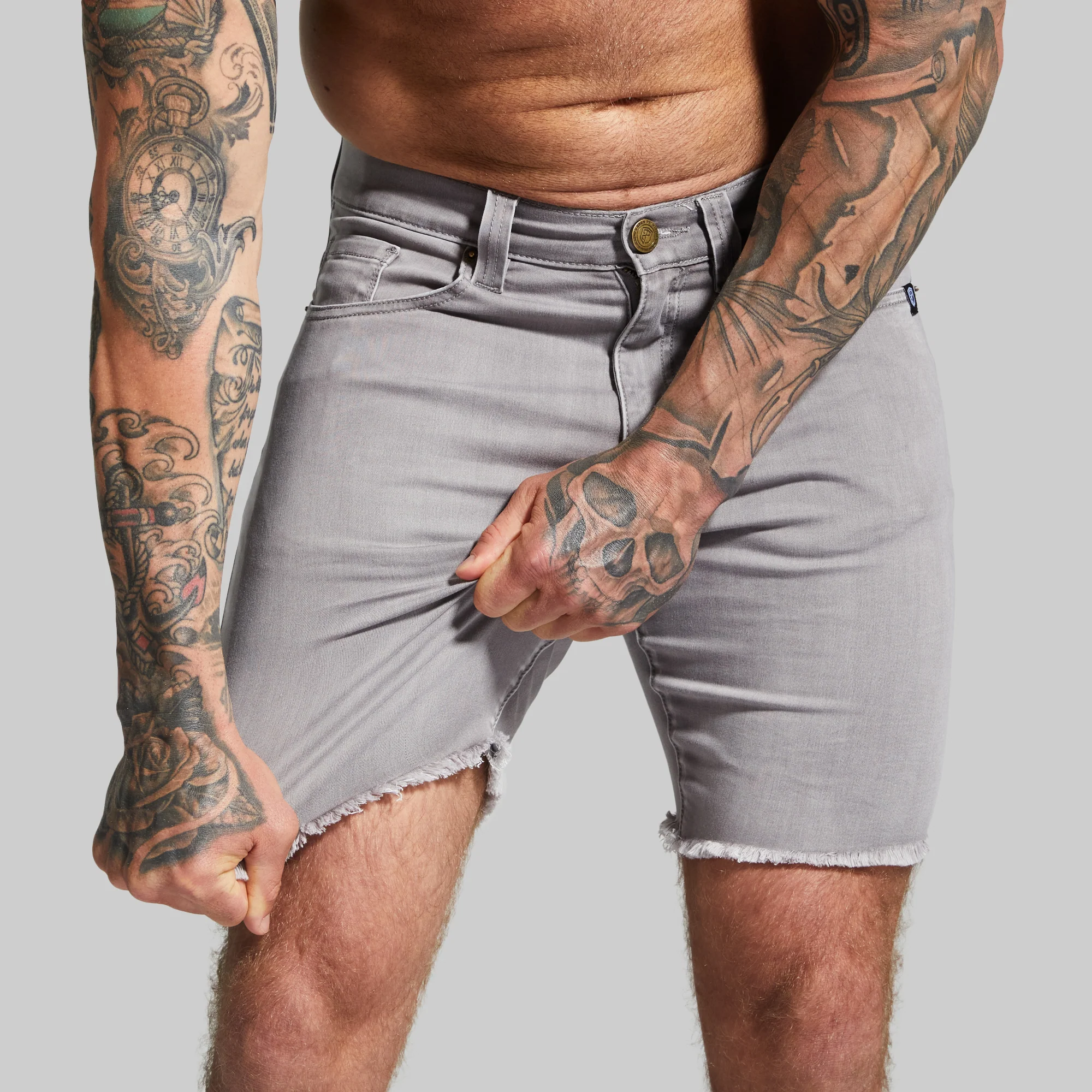 FLEX Stretchy Jort 7" (Grey) - Image 2