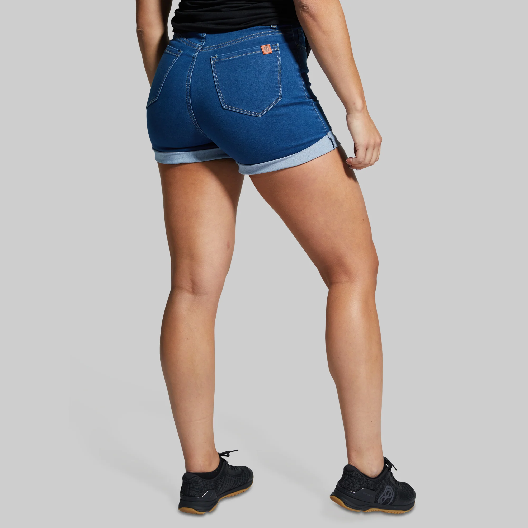 FLEX Stretchy Mom Jean Short (Mid Wash) - Image 5