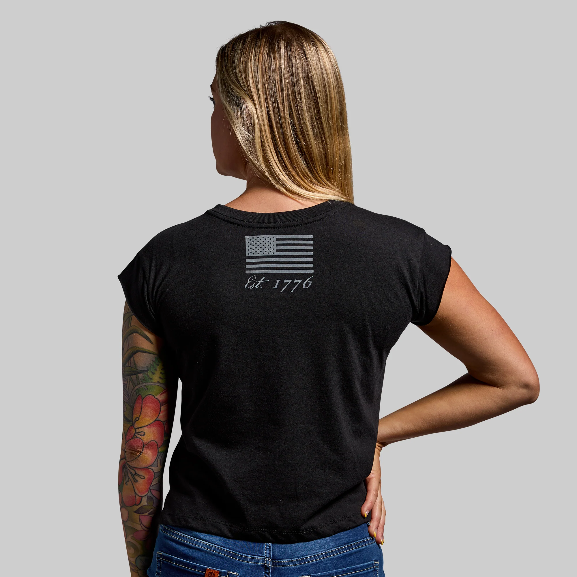Freedom Paid In Full Muscle Tee (Black) - Image 2