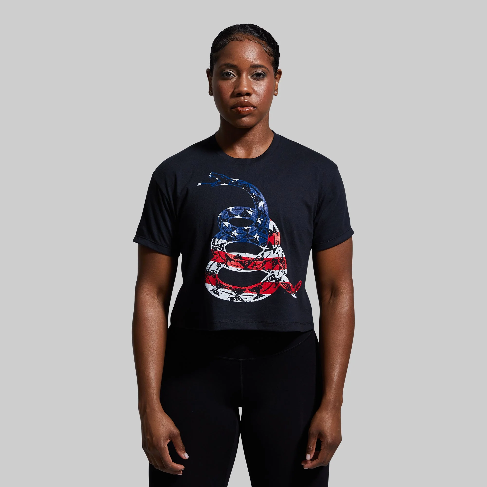 Gadsden Flag Crop Tee (USA) - Image 3