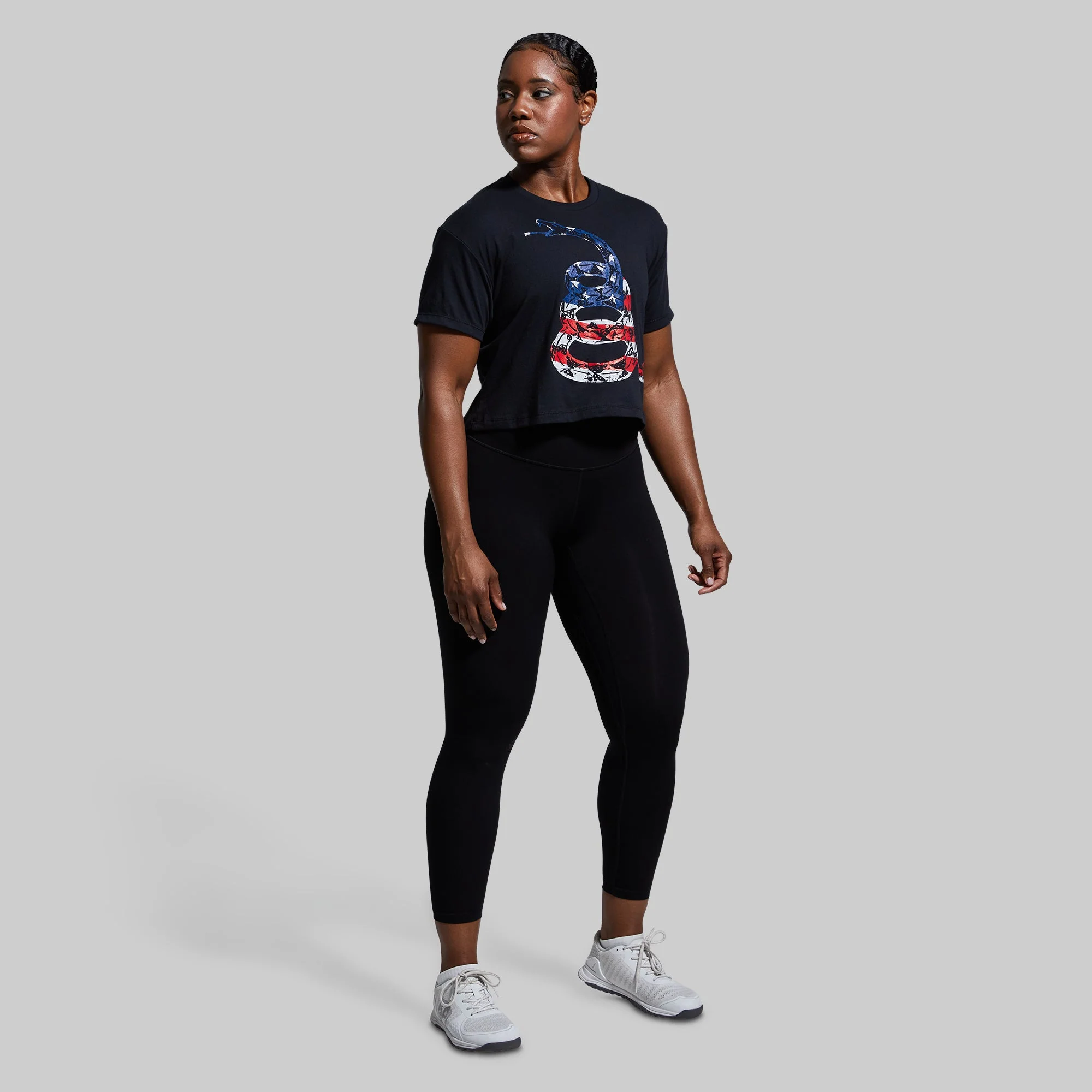 Gadsden Flag Crop Tee (USA) - Image 4