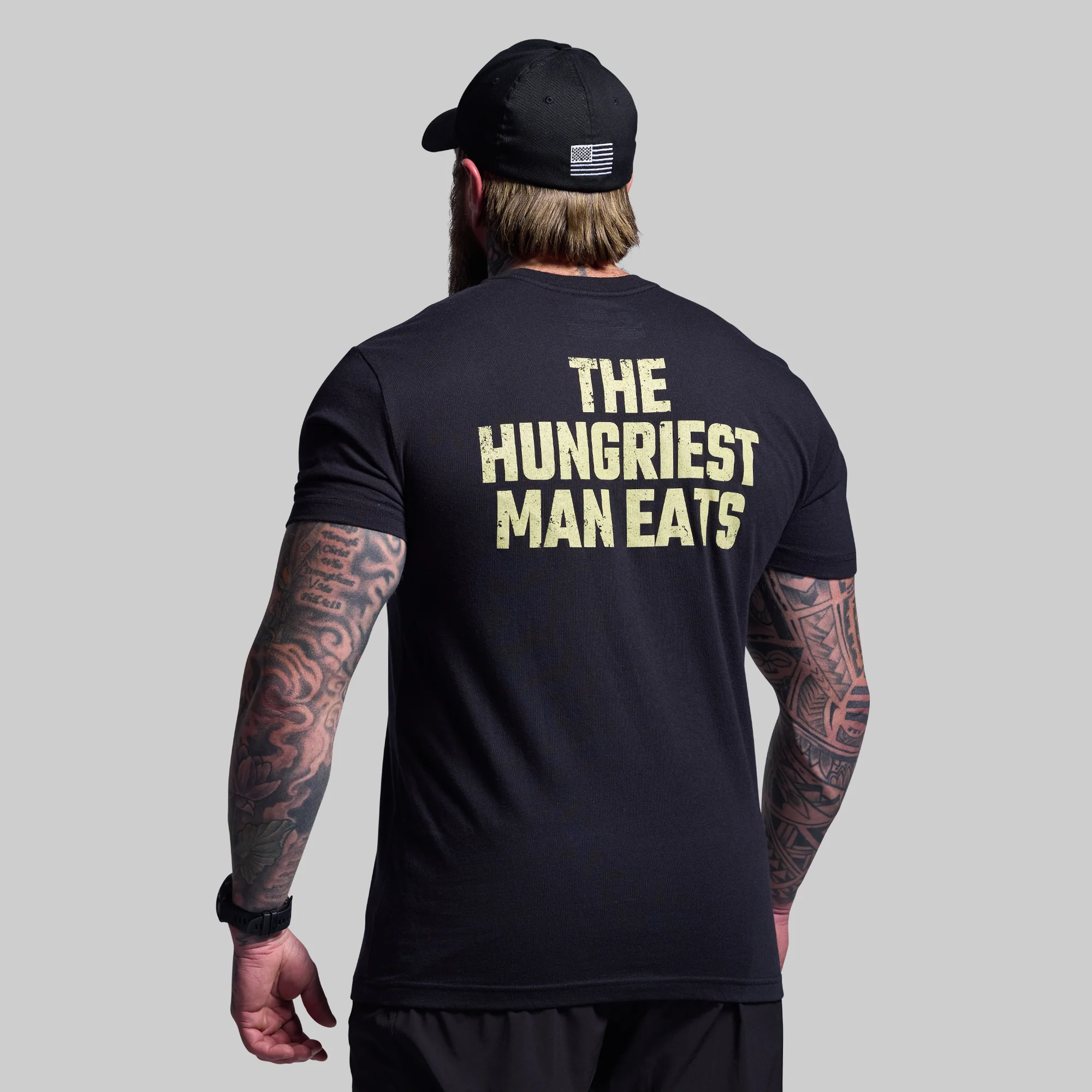 Hungriest Man Eats Tee (Black) - Image 2