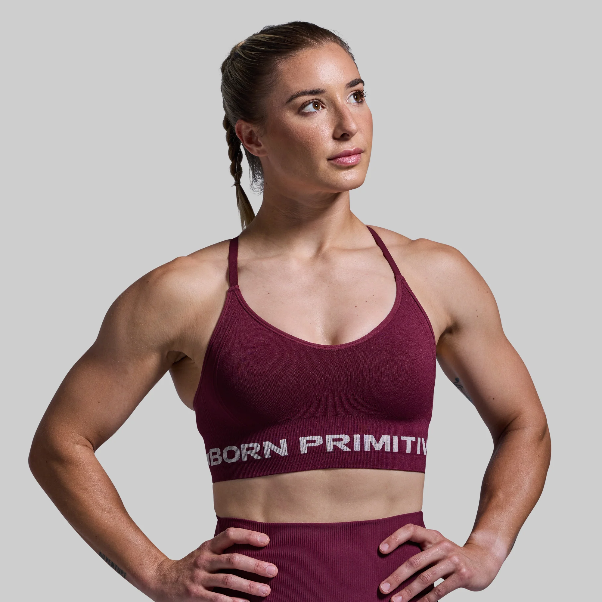 Level Up Sports Bra (Garnet) - Image 2