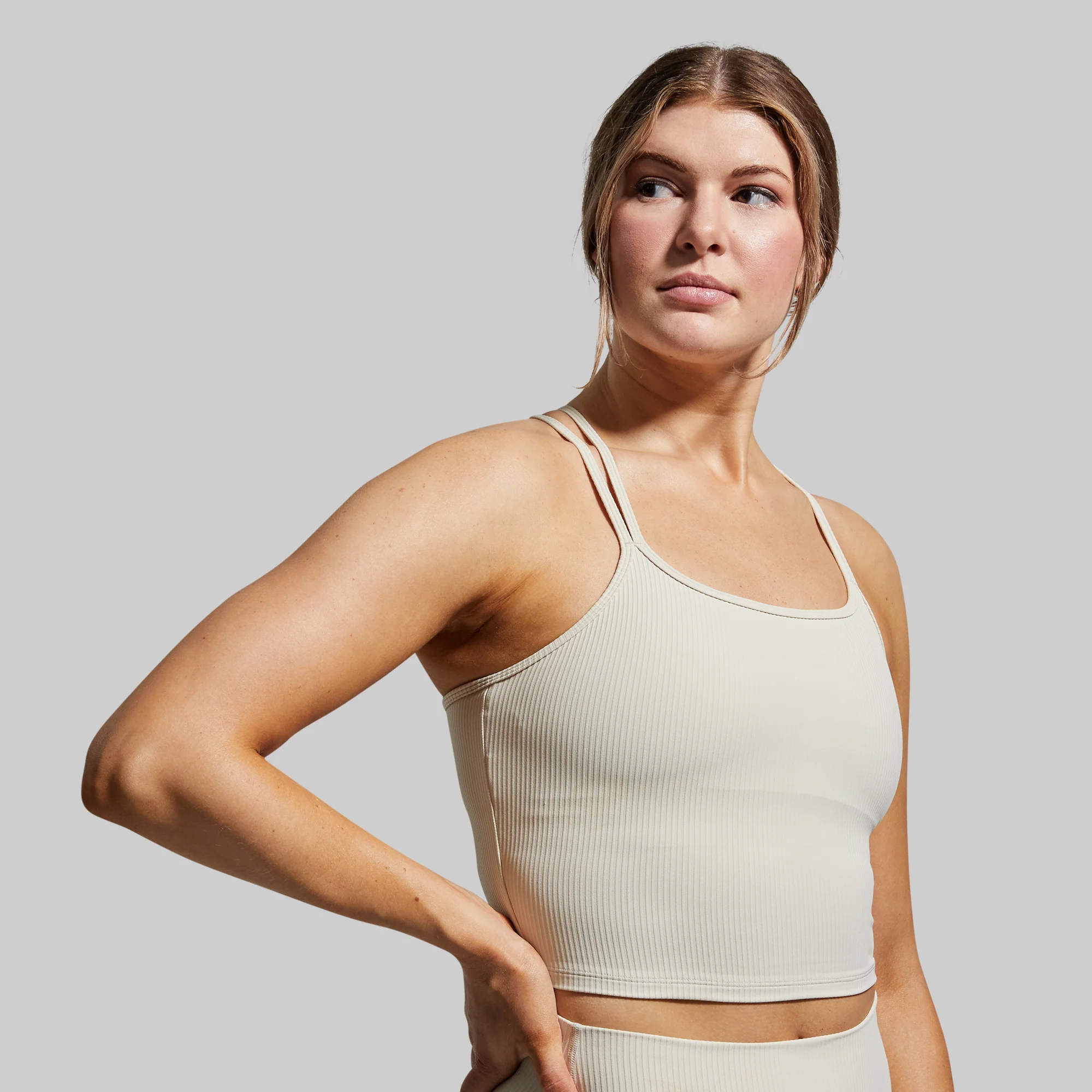 Limitless Sports Bra (Oatmeal) - Image 2