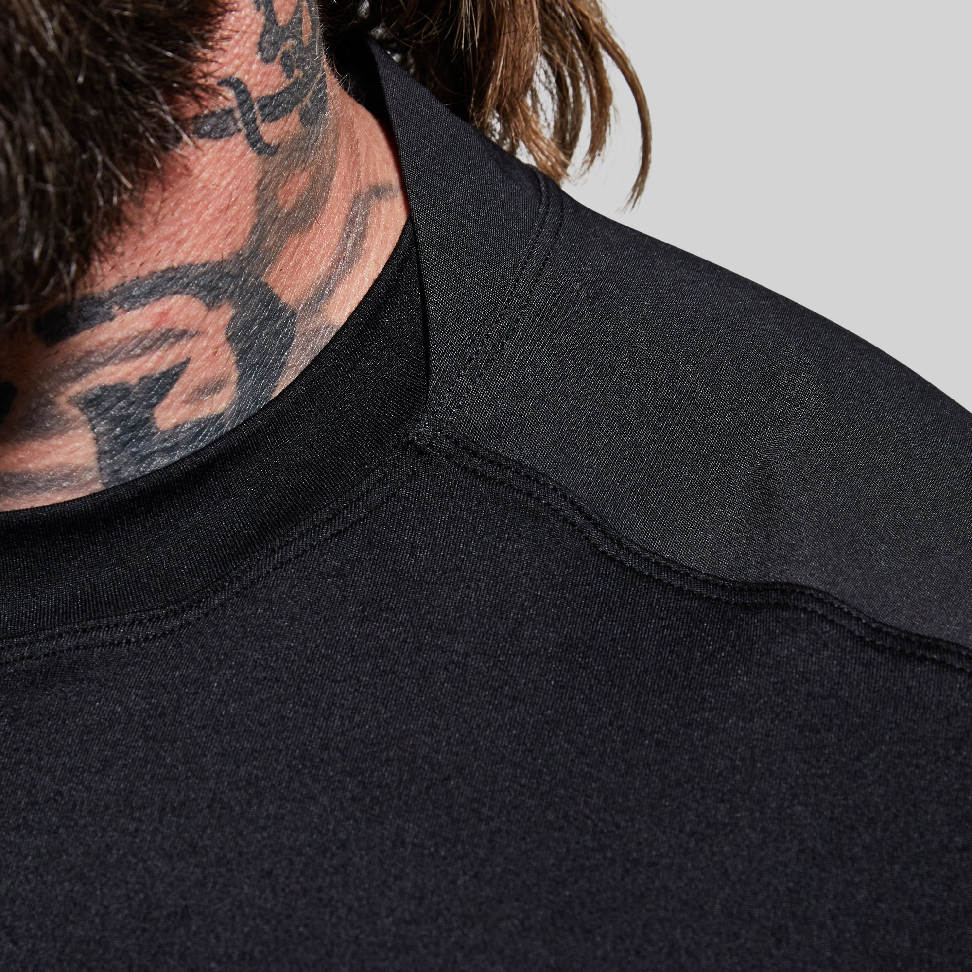 Long Sleeve Op Top (Black) - Image 6