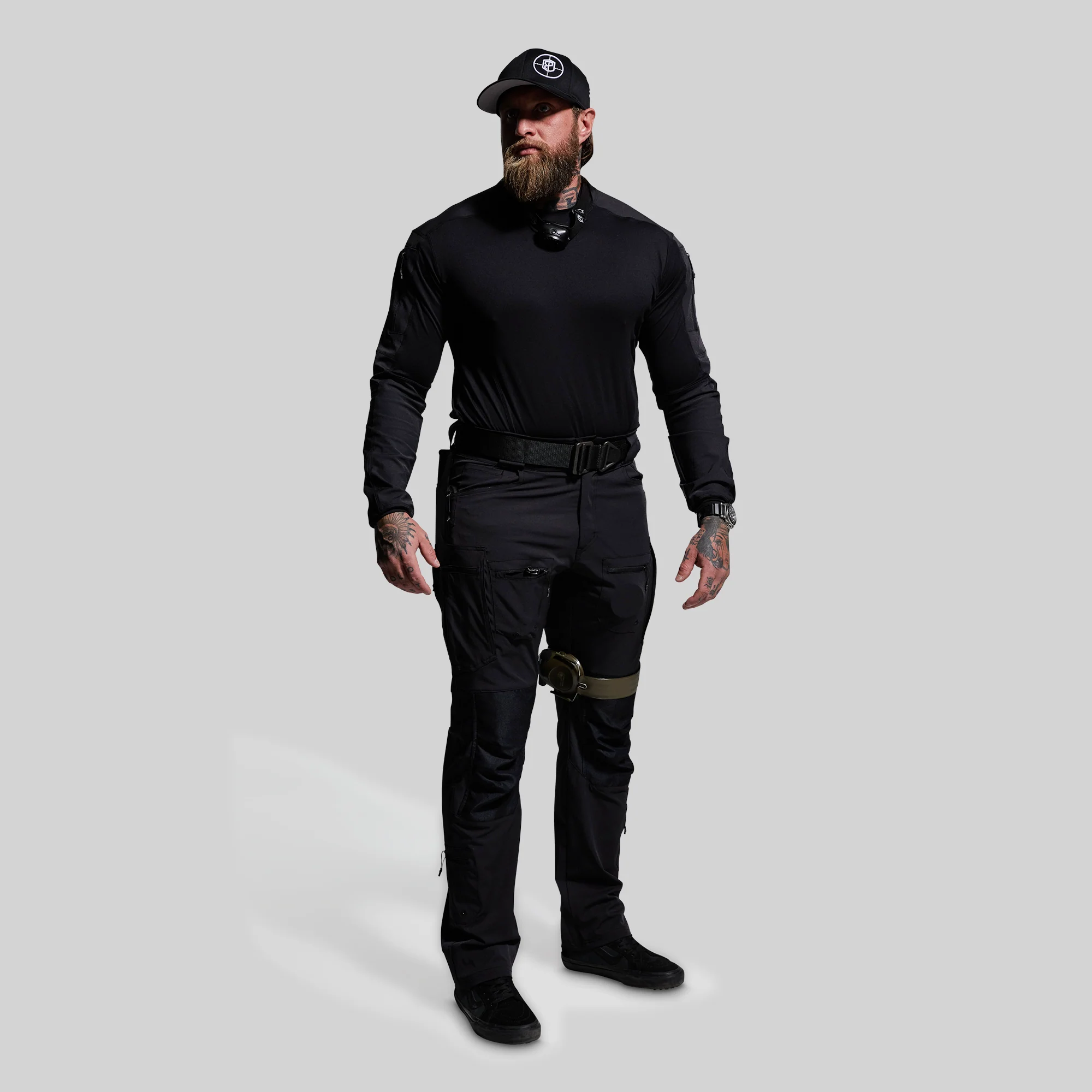 Long Sleeve Op Top (Black) - Image 7