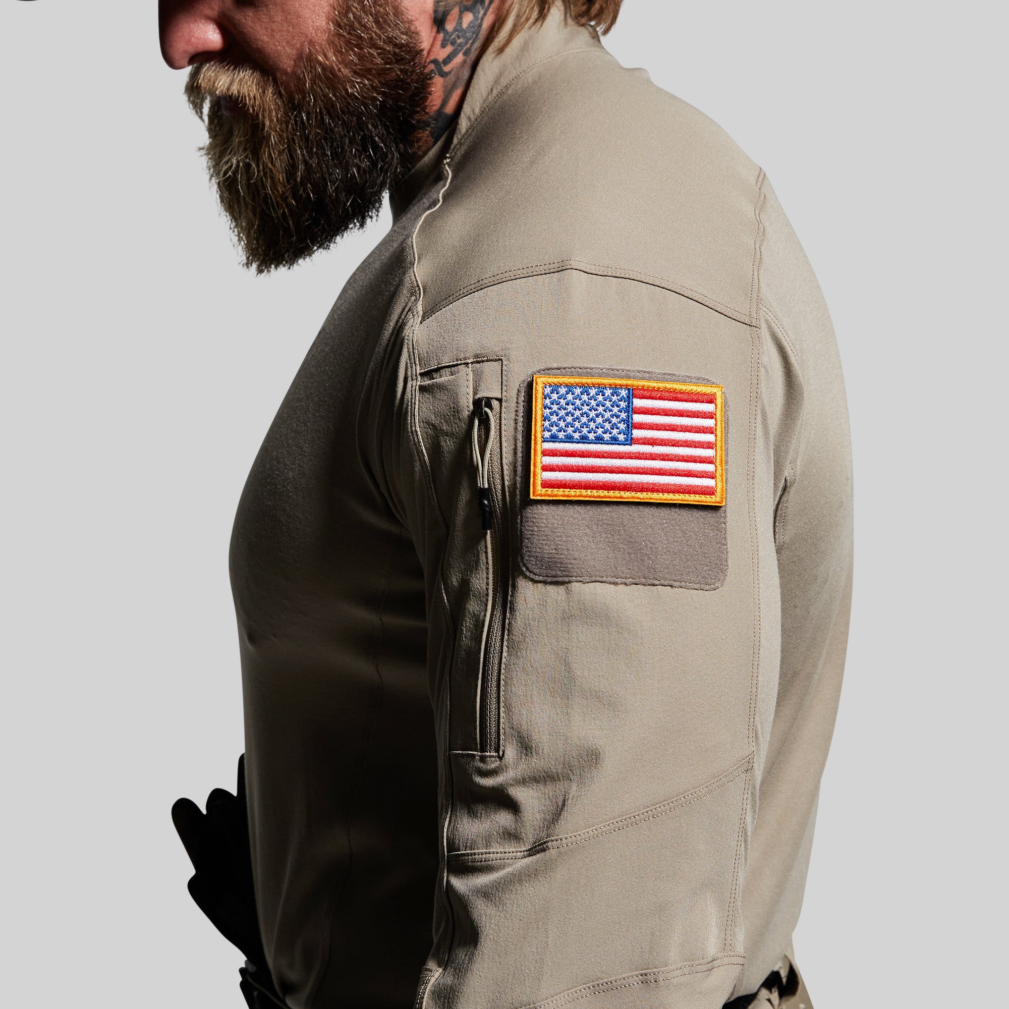 Long Sleeve Op Top (Desert Tan) - Image 4