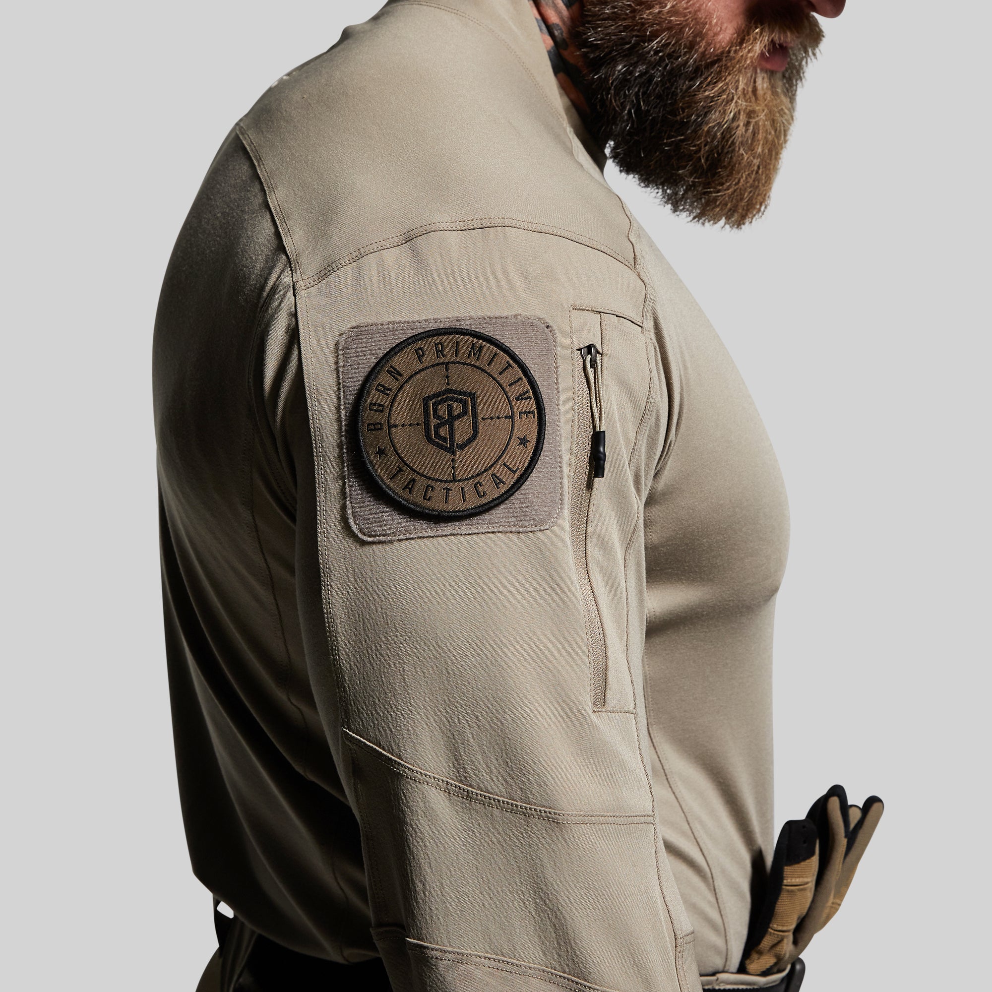 Long Sleeve Op Top (Desert Tan) - Image 6