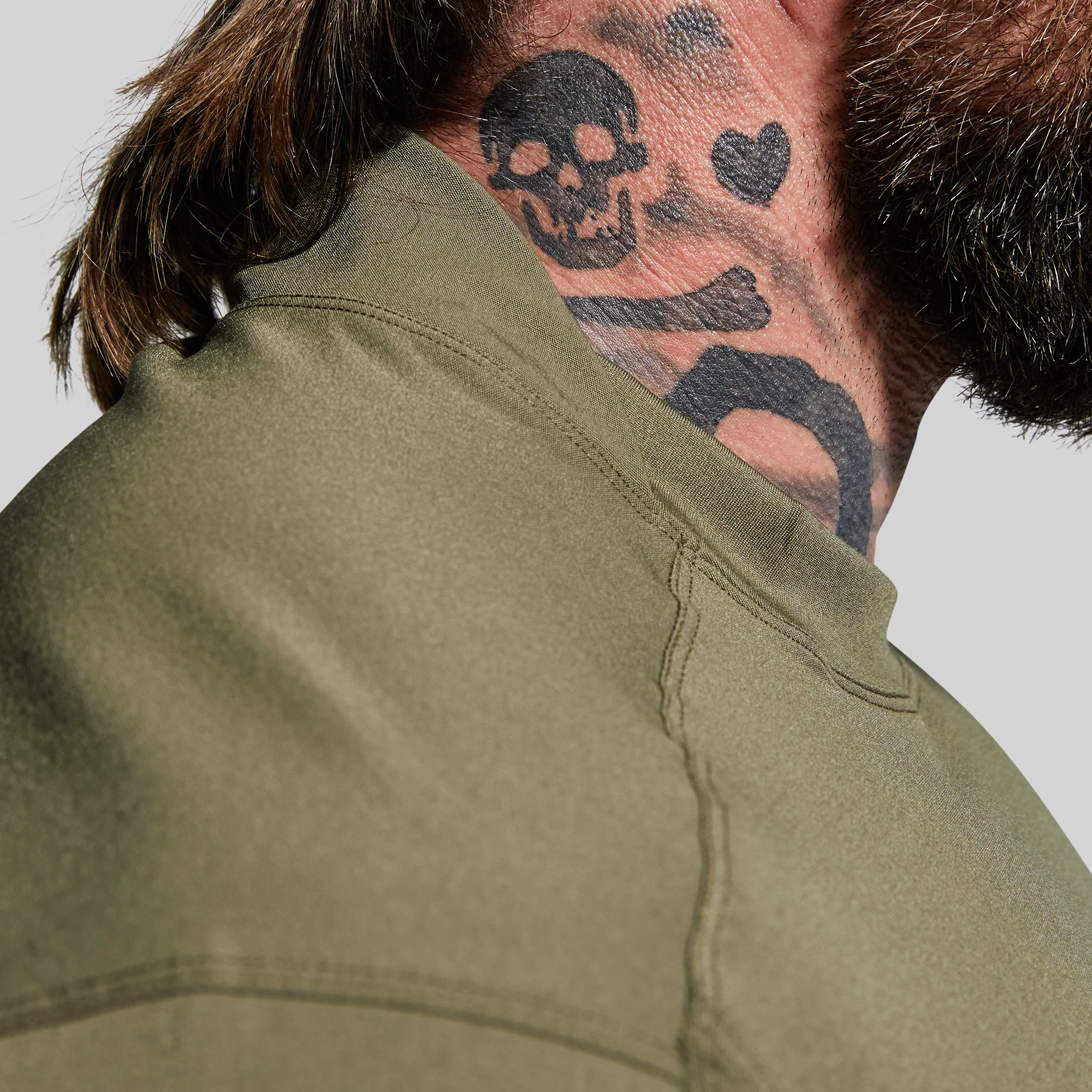 Long Sleeve Op Top (OD Green) - Image 4